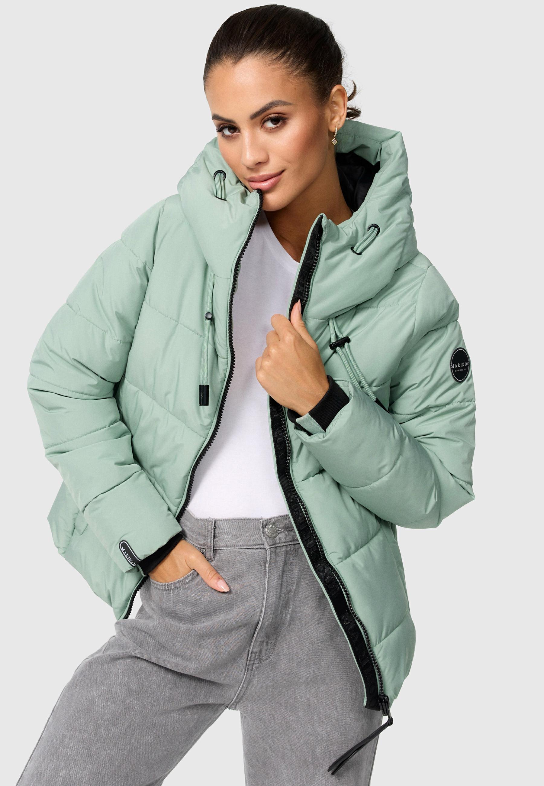 Steppjacke mit Kapuze "Shimoaa XVI" Smokey Mint