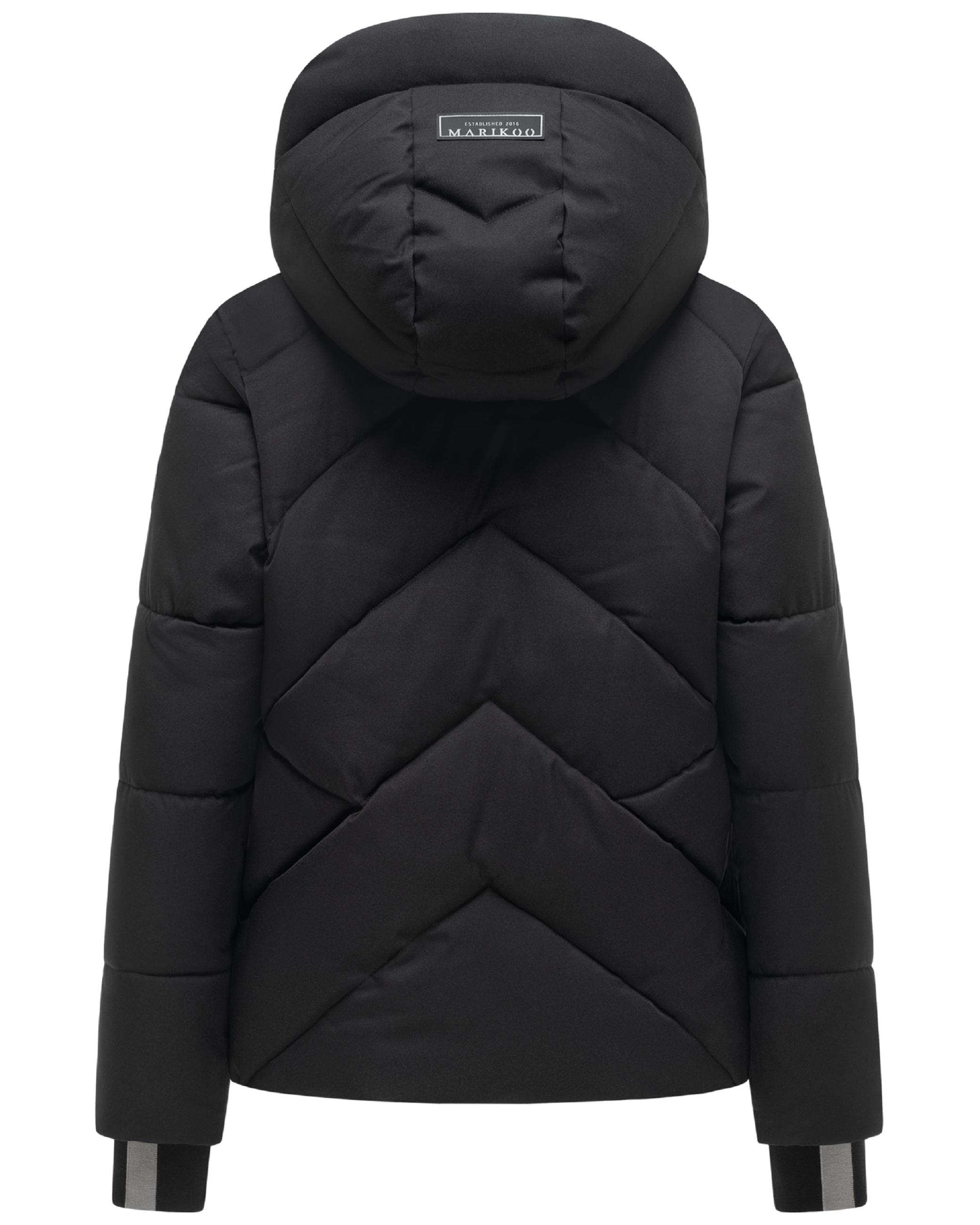 Steppjacke mit abnehmbarer Kapuze und Teddyfleece-Innenfutter "Shinamii XVI" Black