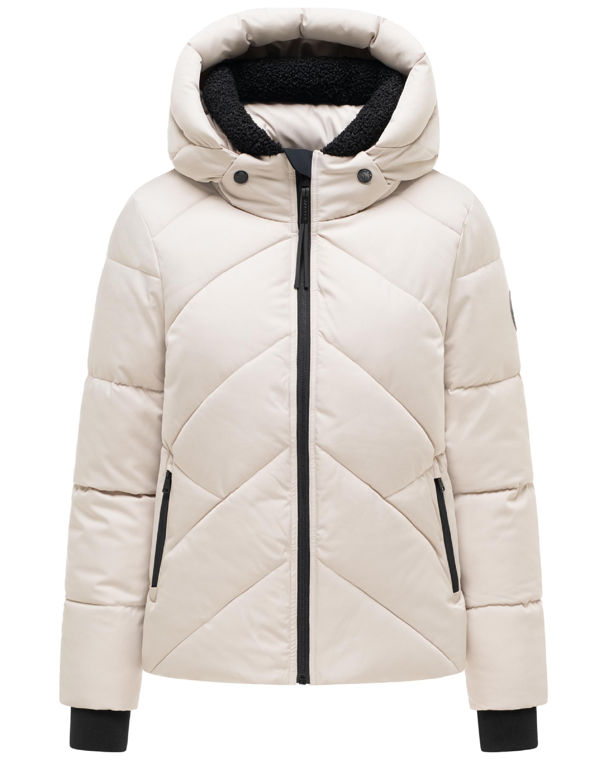 Steppjacke mit abnehmbarer Kapuze und Teddyfleece-Innenfutter "Shinamii XVI" Bone