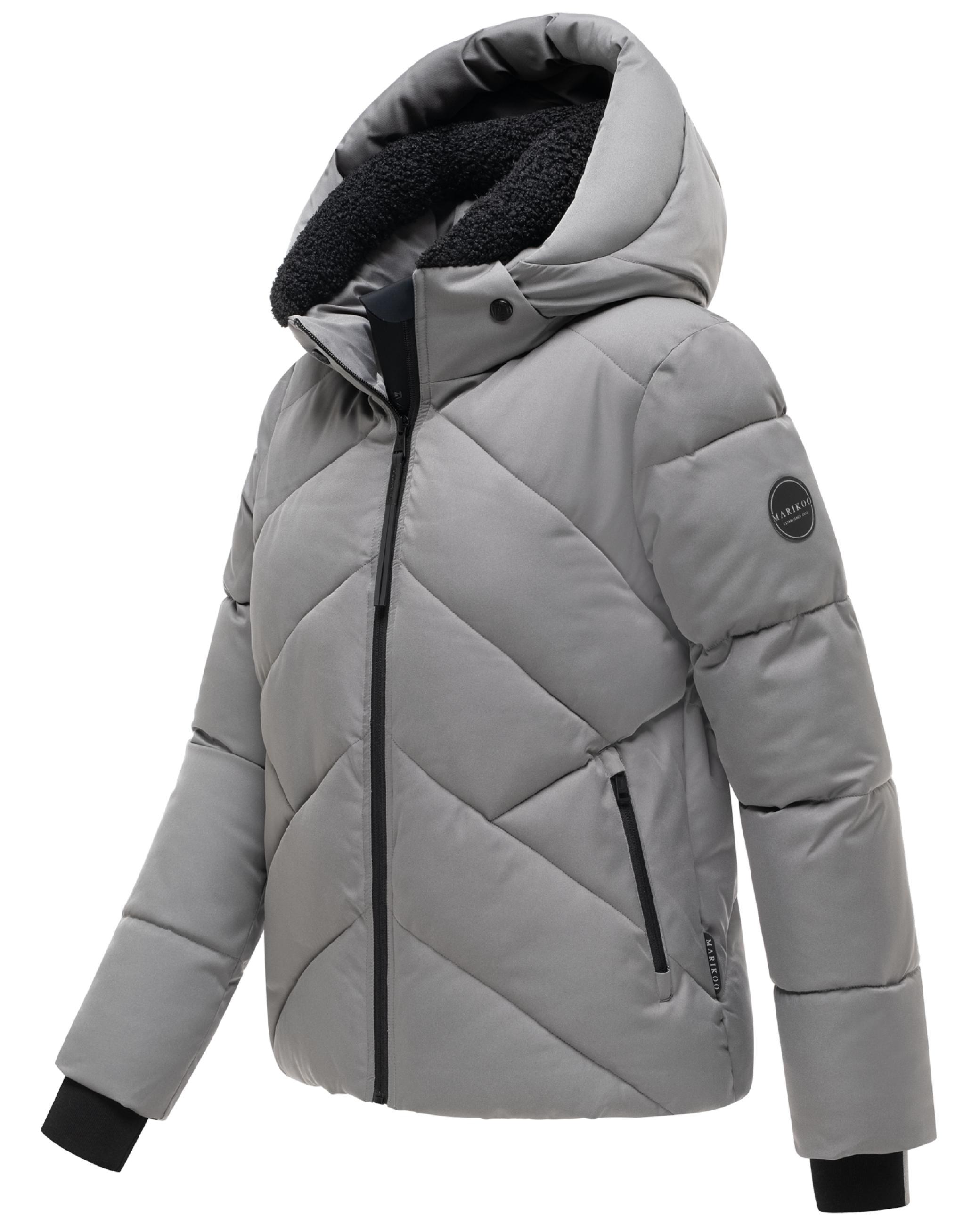 Steppjacke mit abnehmbarer Kapuze und Teddyfleece-Innenfutter "Shinamii XVI" Grey
