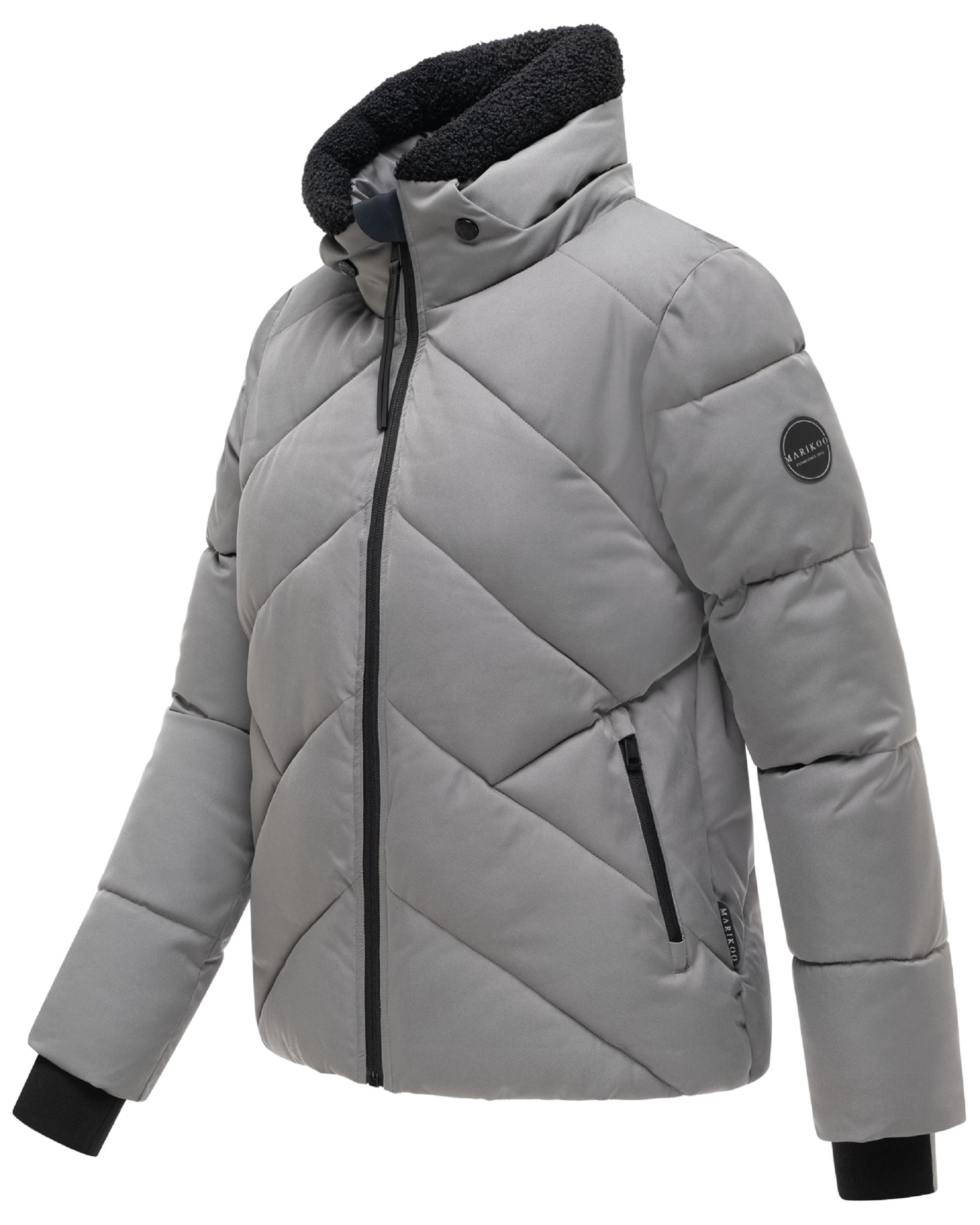 Steppjacke mit abnehmbarer Kapuze und Teddyfleece-Innenfutter "Shinamii XVI" Grey