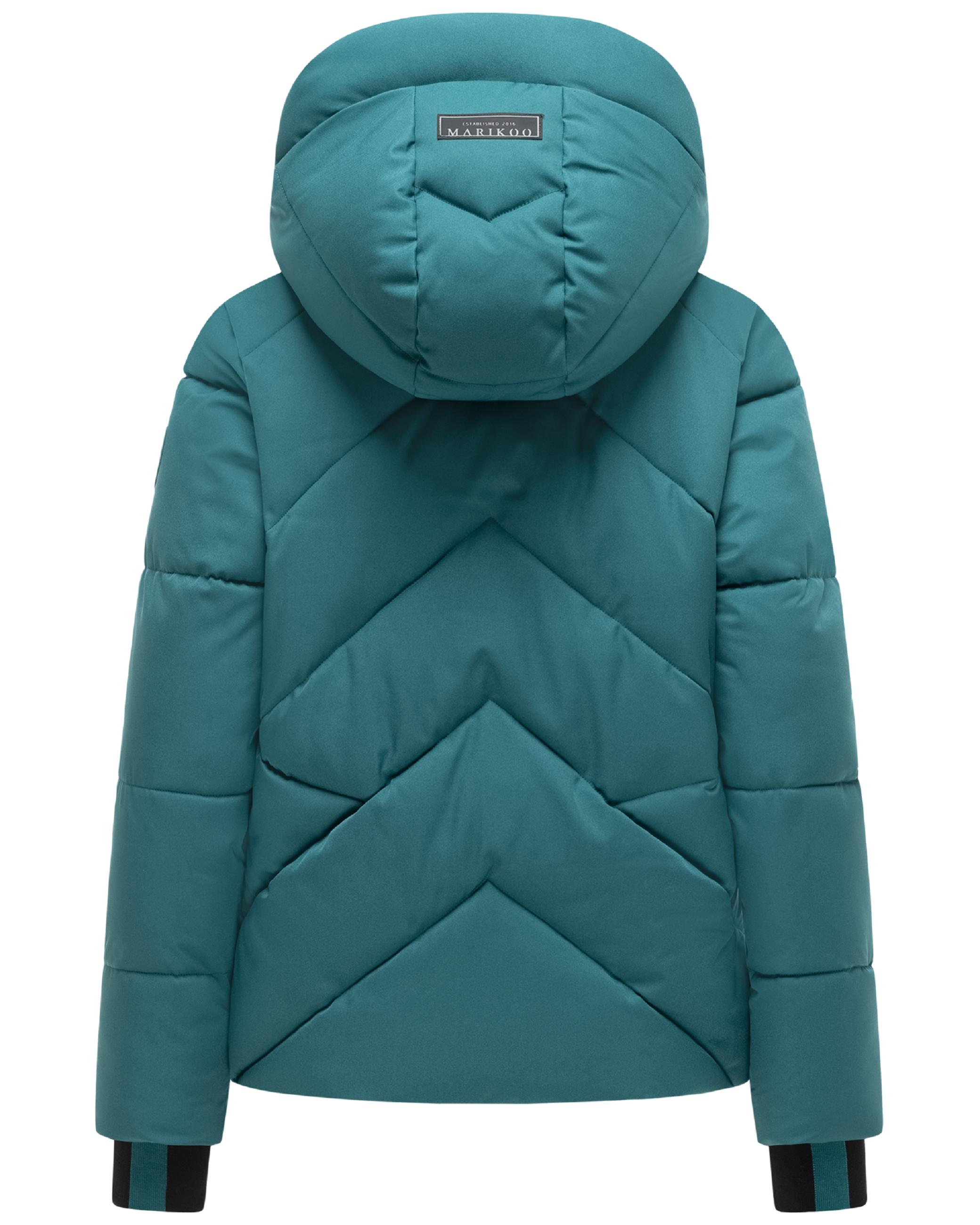 Steppjacke mit abnehmbarer Kapuze und Teddyfleece-Innenfutter "Shinamii XVI" Ocean Green