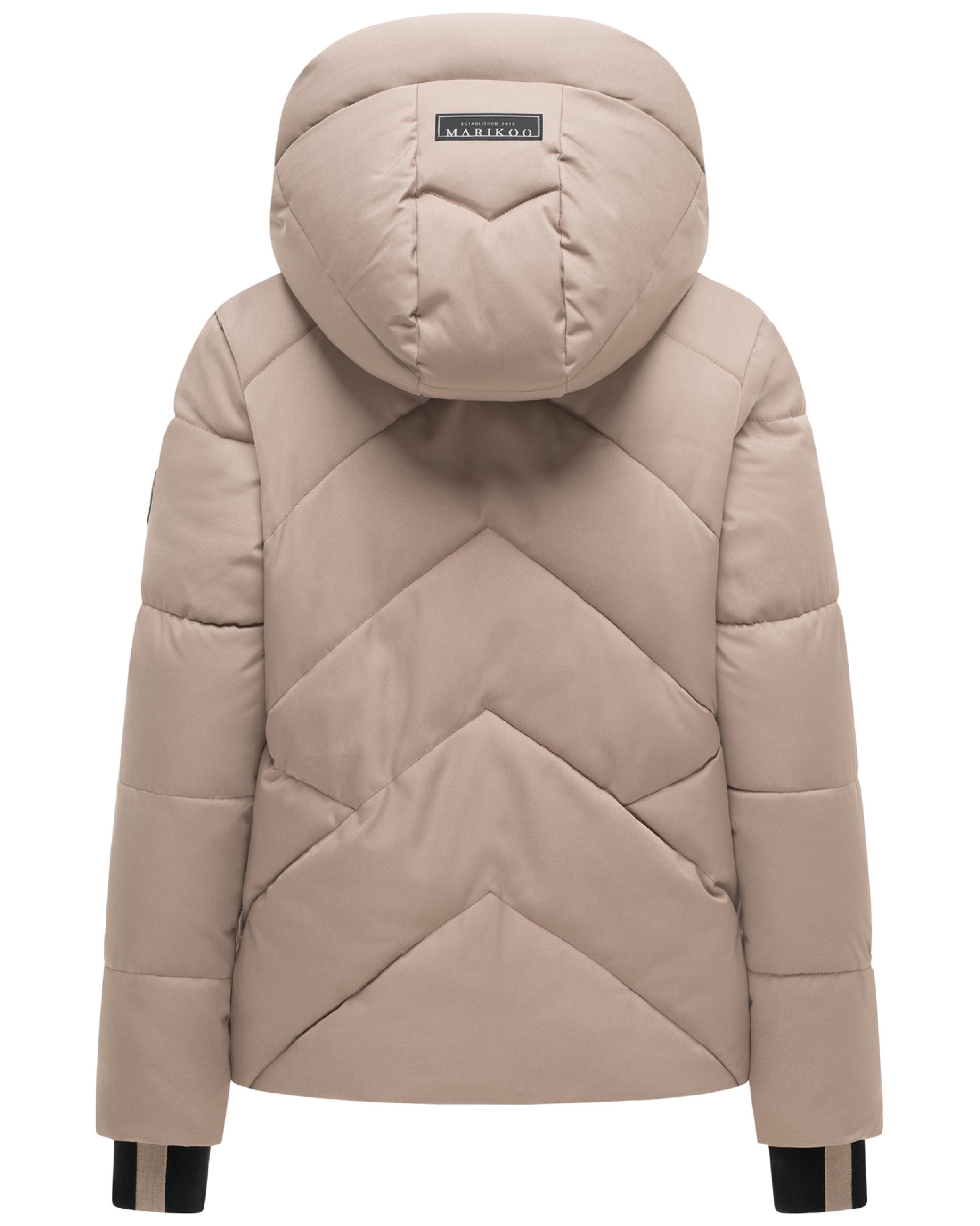 Steppjacke mit abnehmbarer Kapuze und Teddyfleece-Innenfutter "Shinamii XVI" Taupe Grey