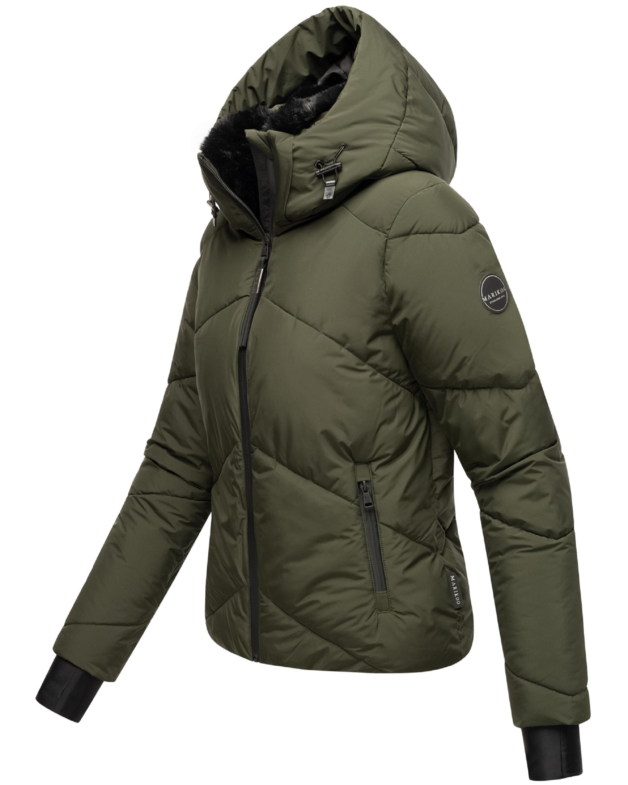 Winterjacke mit Fellragen "Simaraa XVI" Dark Olive