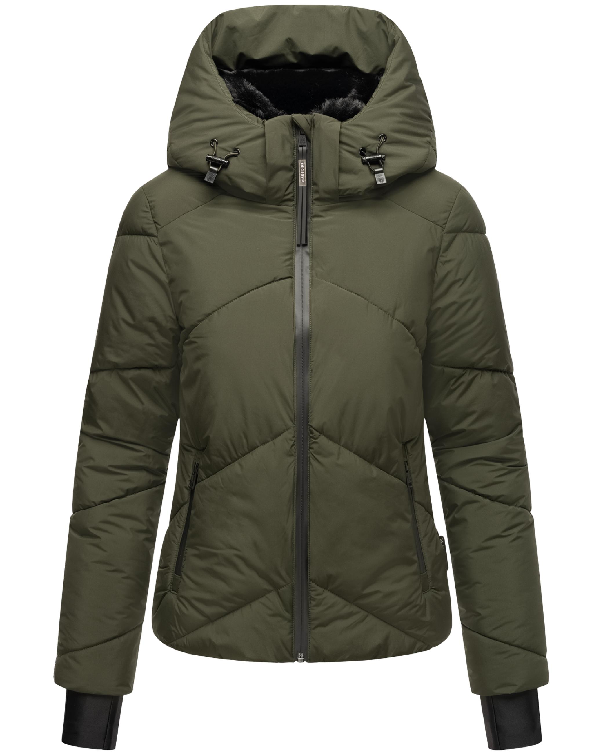 Winterjacke mit Fellragen "Simaraa XVI" Dark Olive