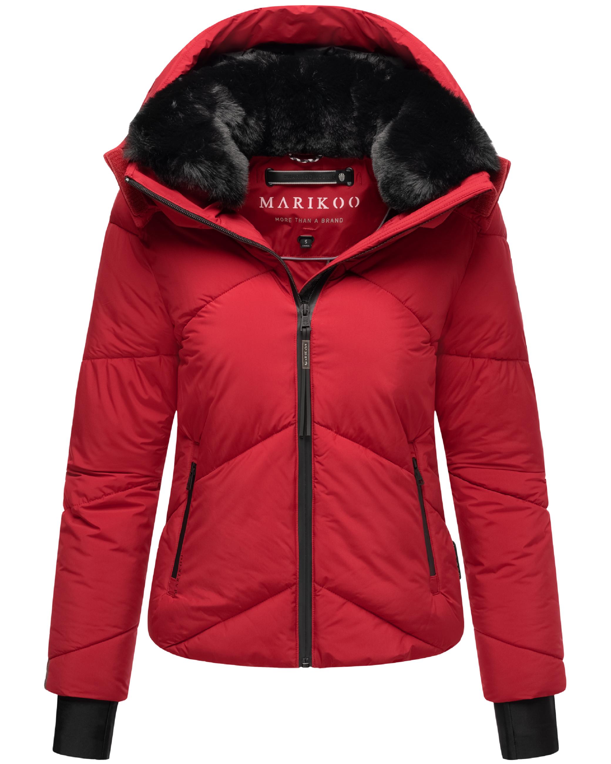 Winterjacke mit Fellragen "Simaraa XVI" Dark Red