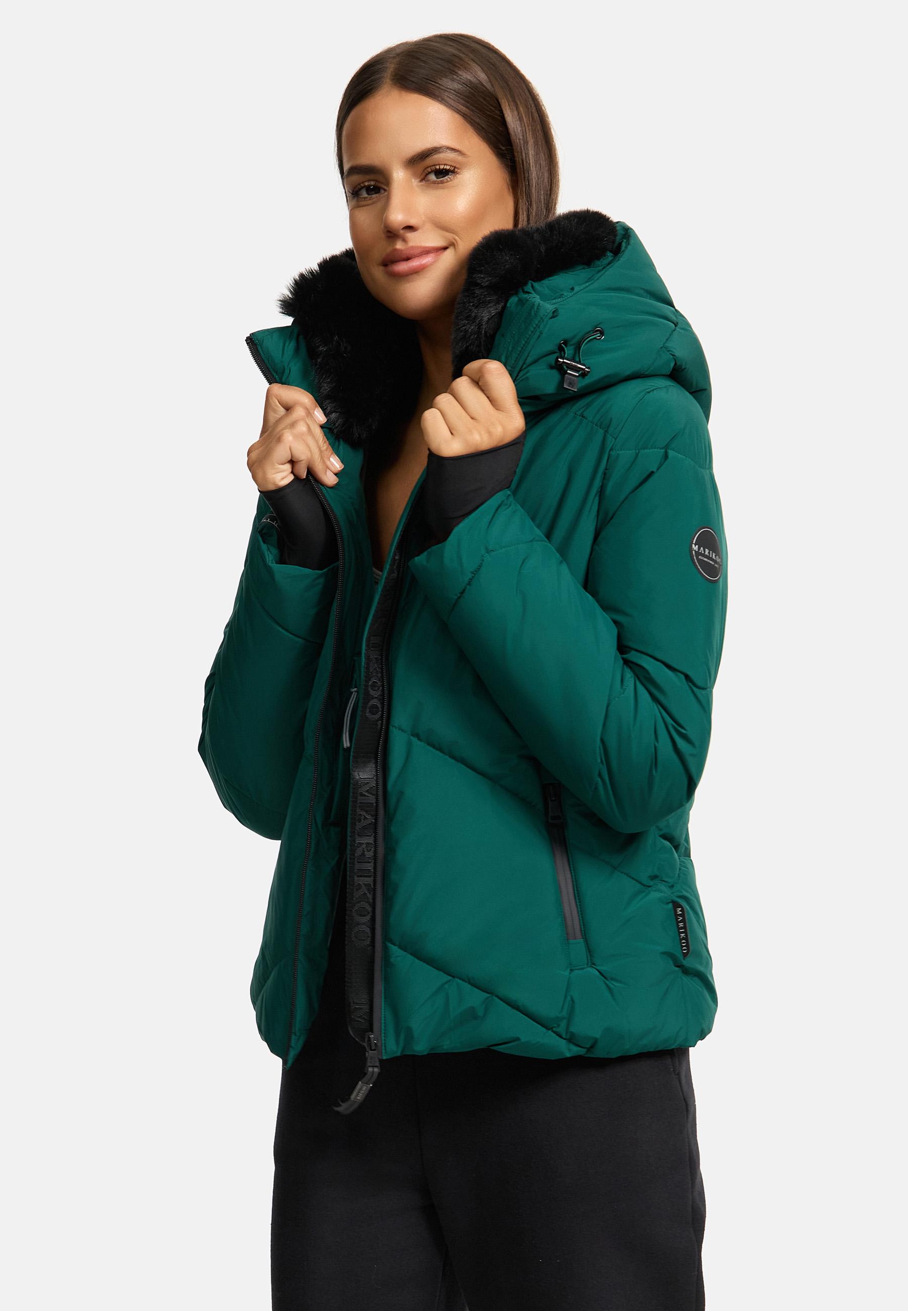 Winterjacke mit Fellragen "Simaraa XVI" Evergreen