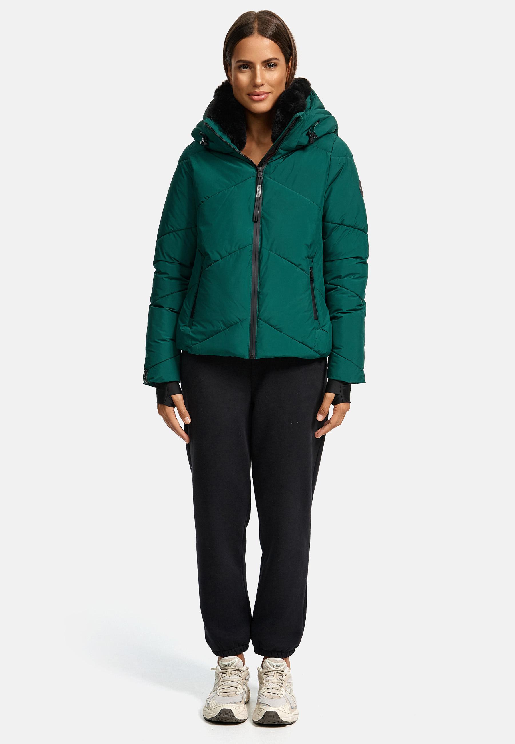 Winterjacke mit Fellragen "Simaraa XVI" Evergreen