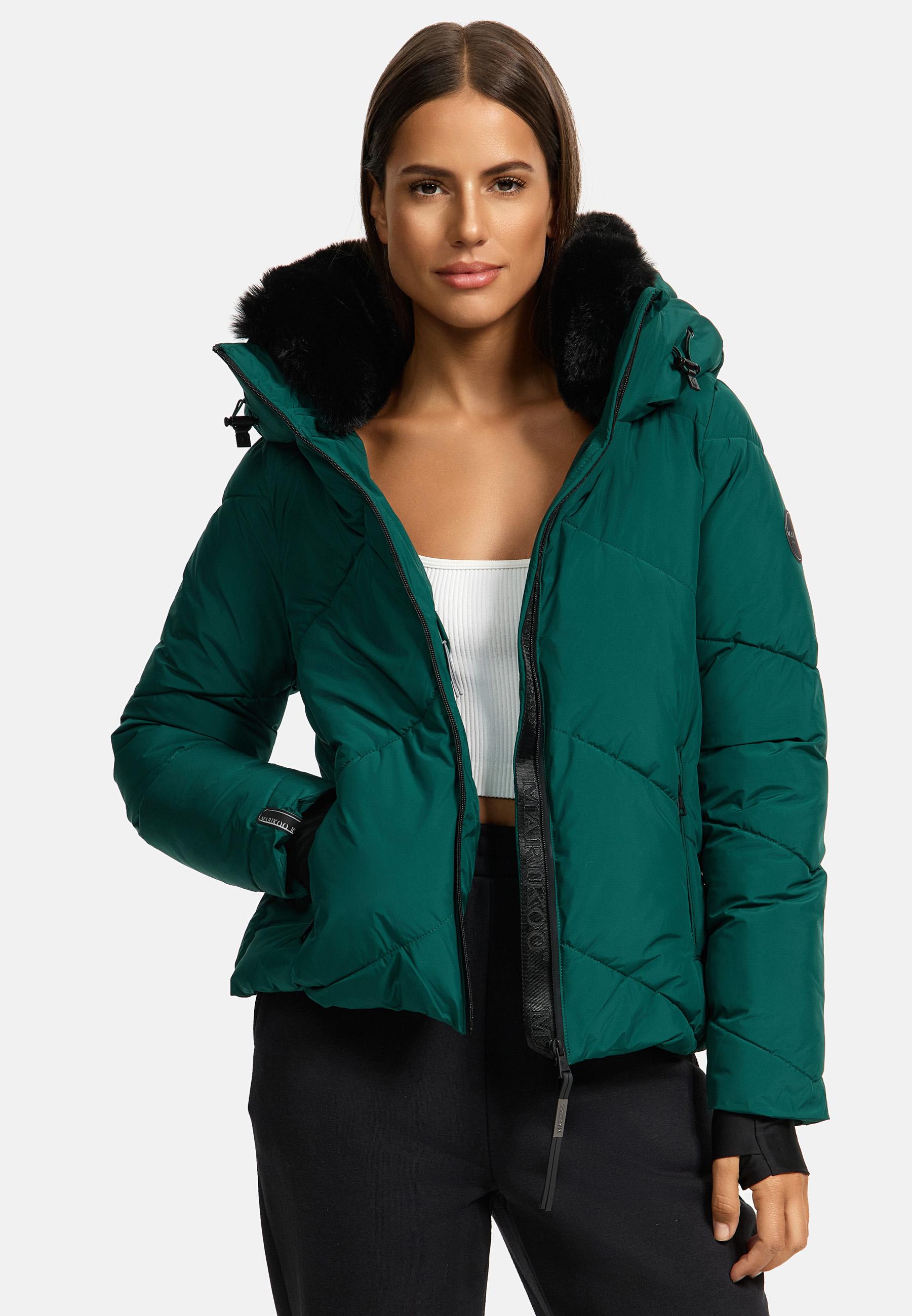 Winterjacke mit Fellragen "Simaraa XVI" Evergreen