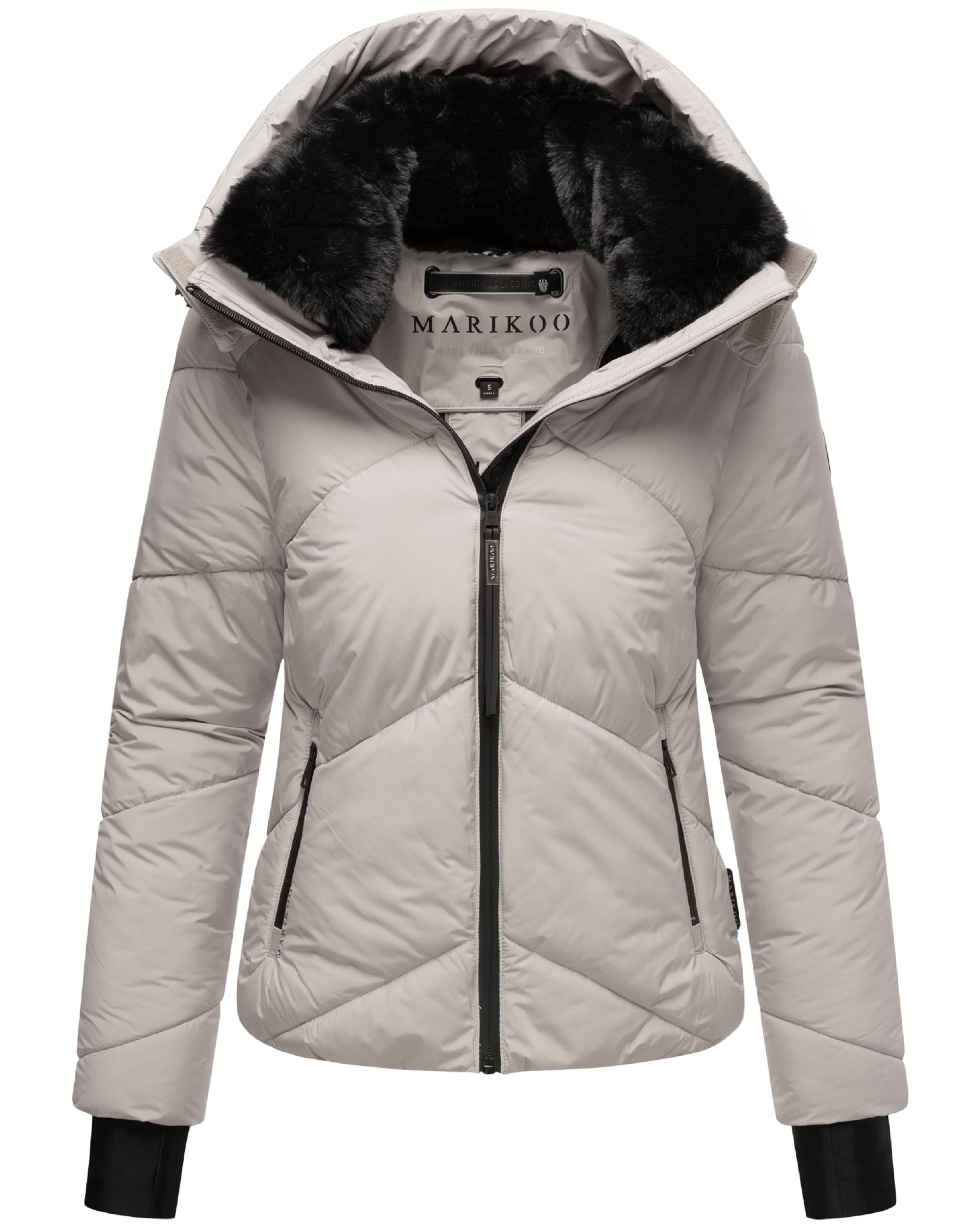 Winterjacke mit Fellragen "Simaraa XVI" Light Grey