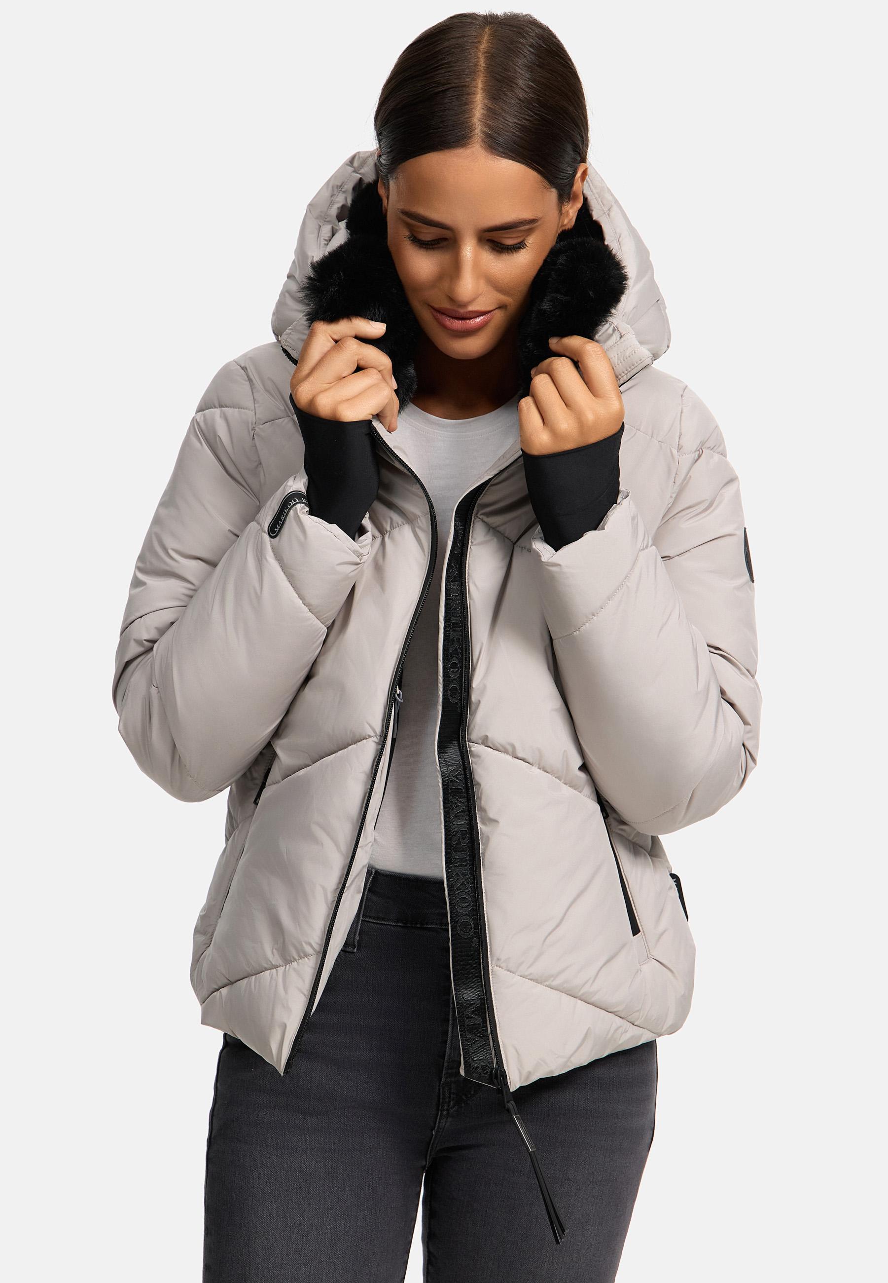 Winterjacke mit Fellragen "Simaraa XVI" Light Grey