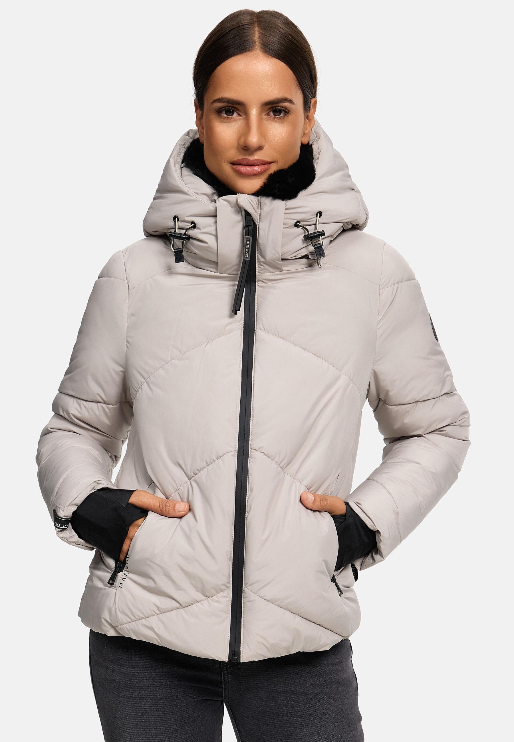 Winterjacke mit Fellragen "Simaraa XVI" Light Grey