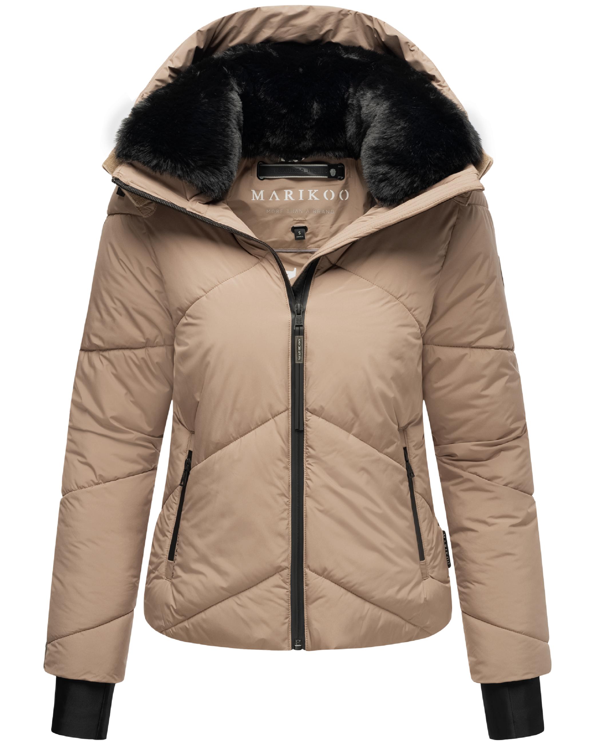 Winterjacke mit Fellragen "Simaraa XVI" Taupe Grey