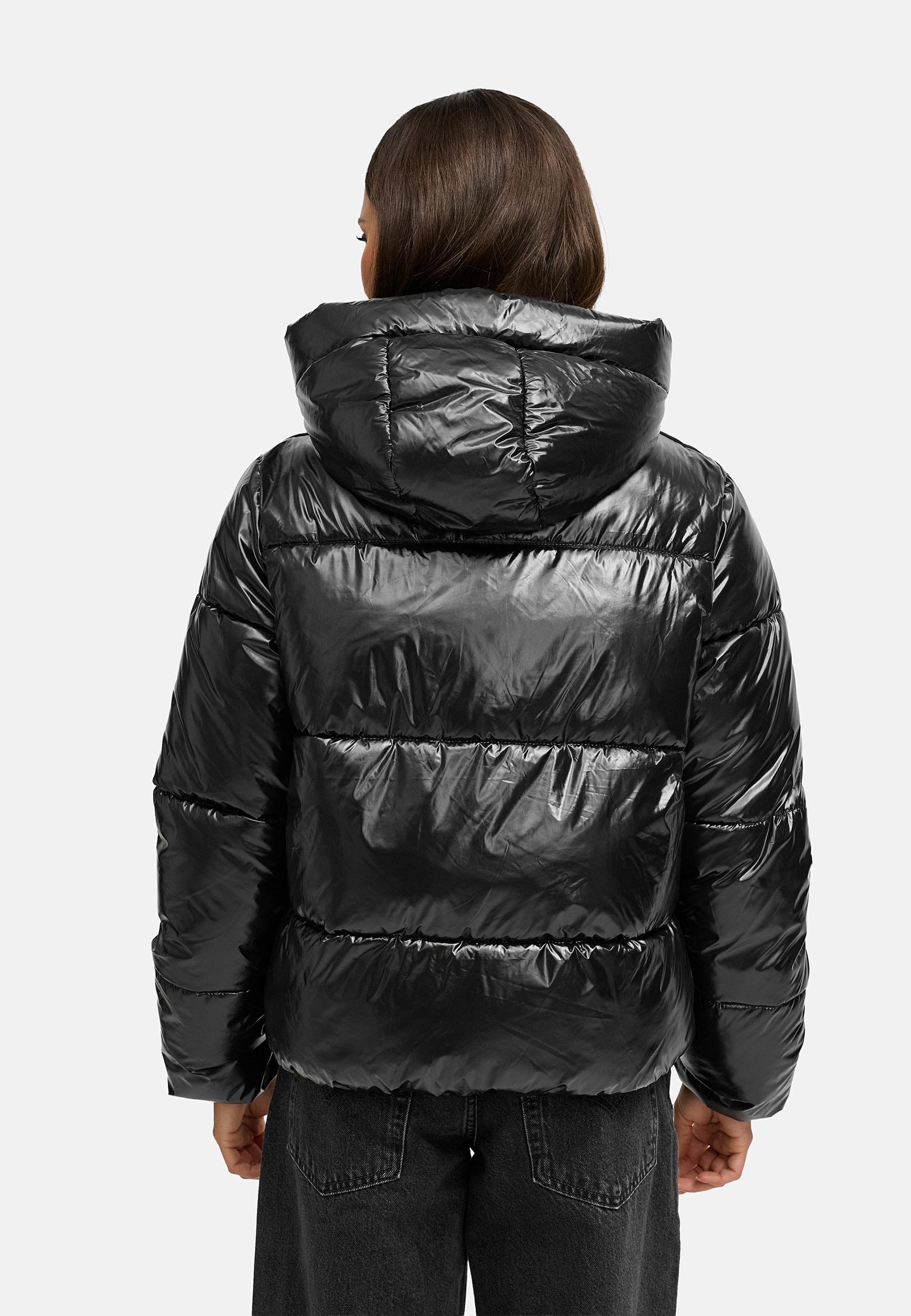 Winter Steppjacke mit abnehmbarer Kapuze "Skyraa 16" Black