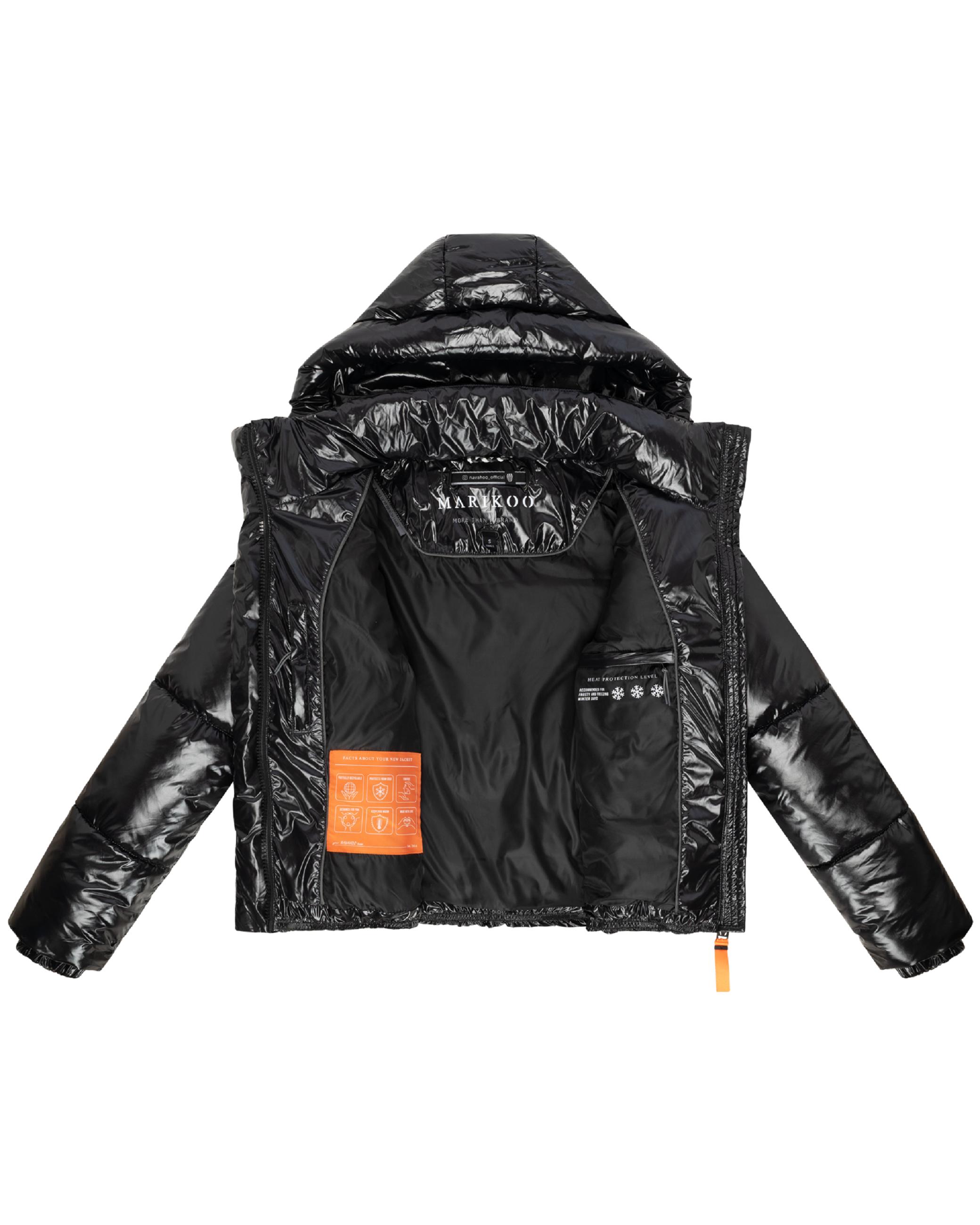 Winter Steppjacke mit abnehmbarer Kapuze "Skyraa 16" Black