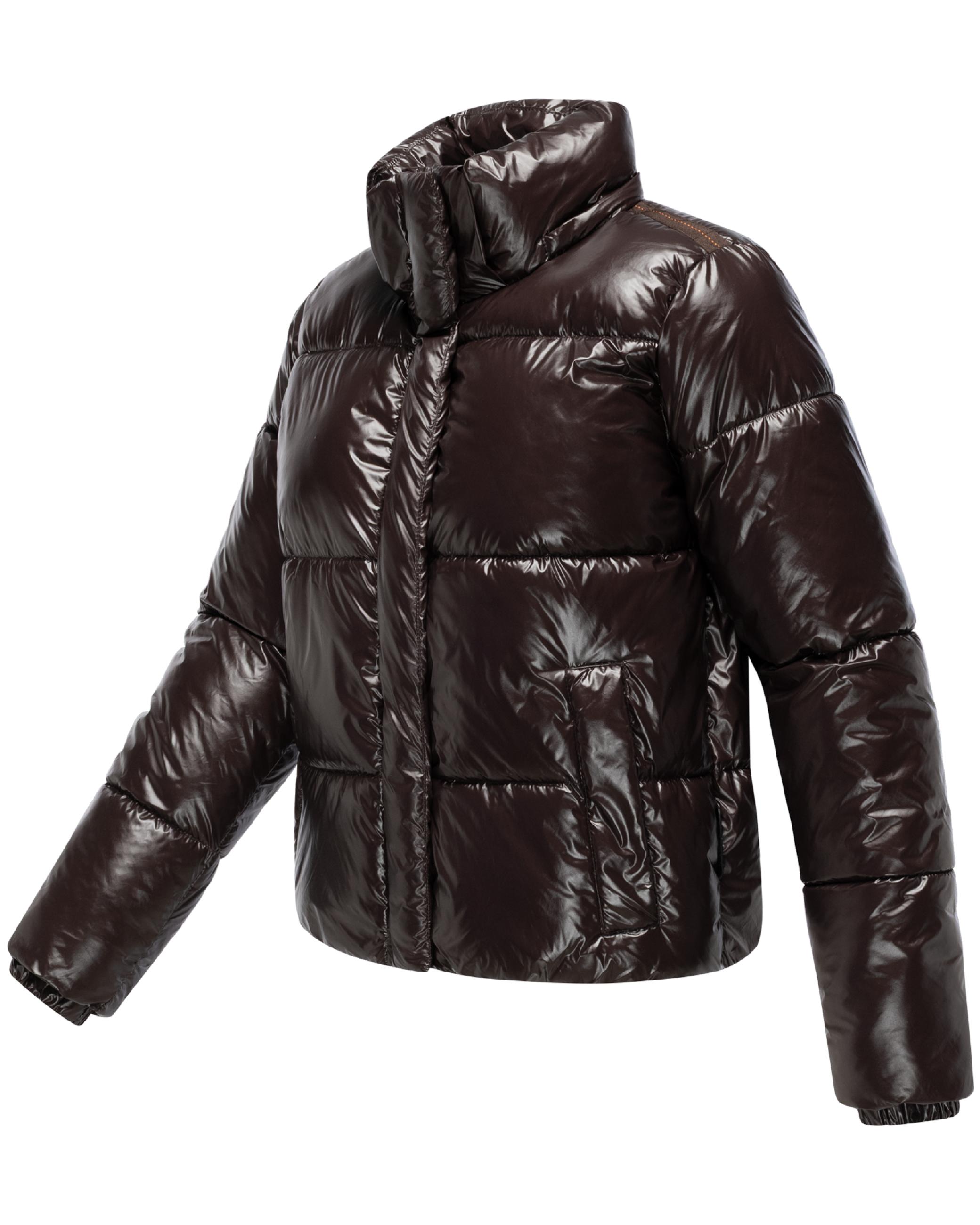 Winter Steppjacke mit abnehmbarer Kapuze "Skyraa 16" Choco
