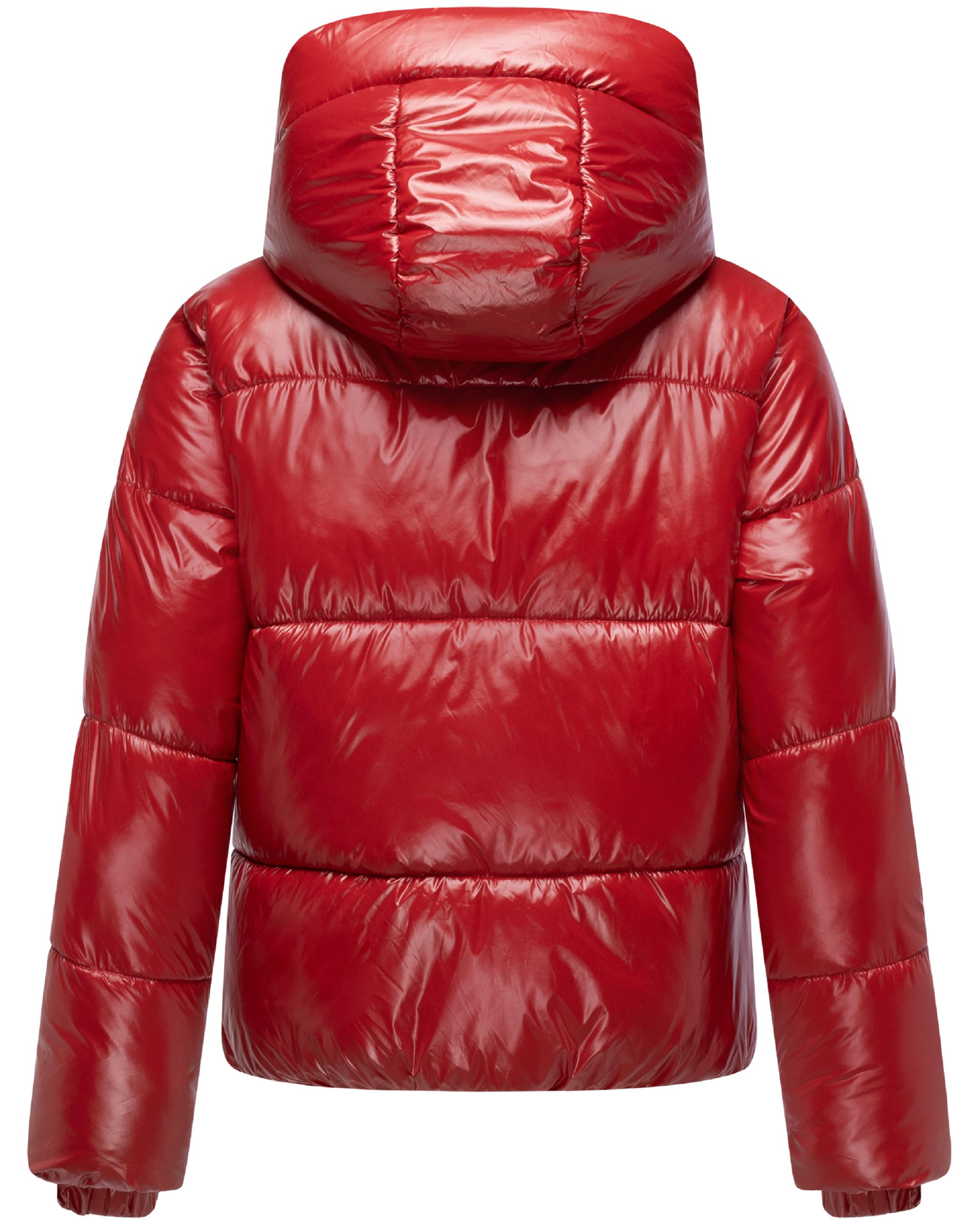 Winter Steppjacke mit abnehmbarer Kapuze "Skyraa 16" Dark Red