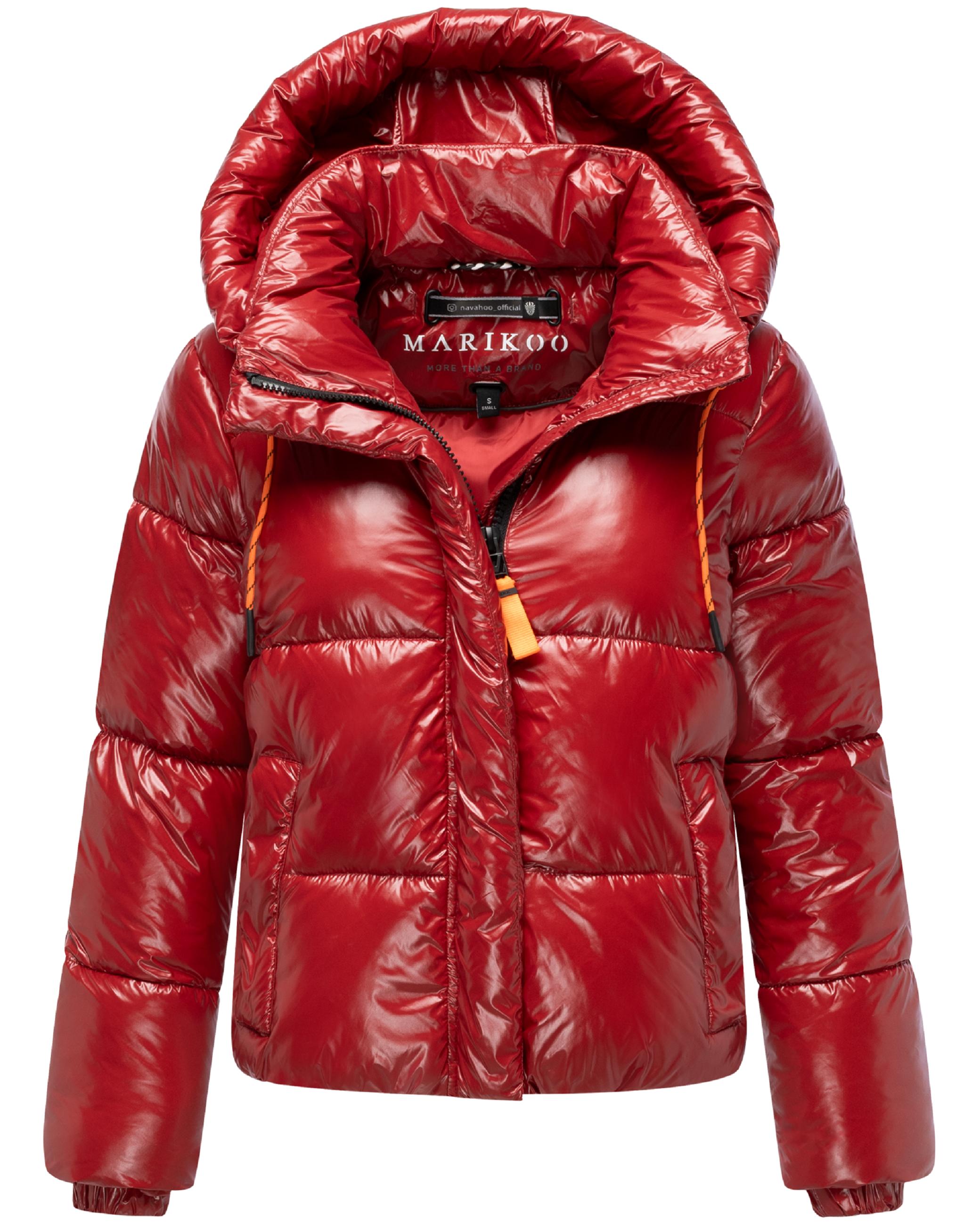 Winter Steppjacke mit abnehmbarer Kapuze "Skyraa 16" Dark Red