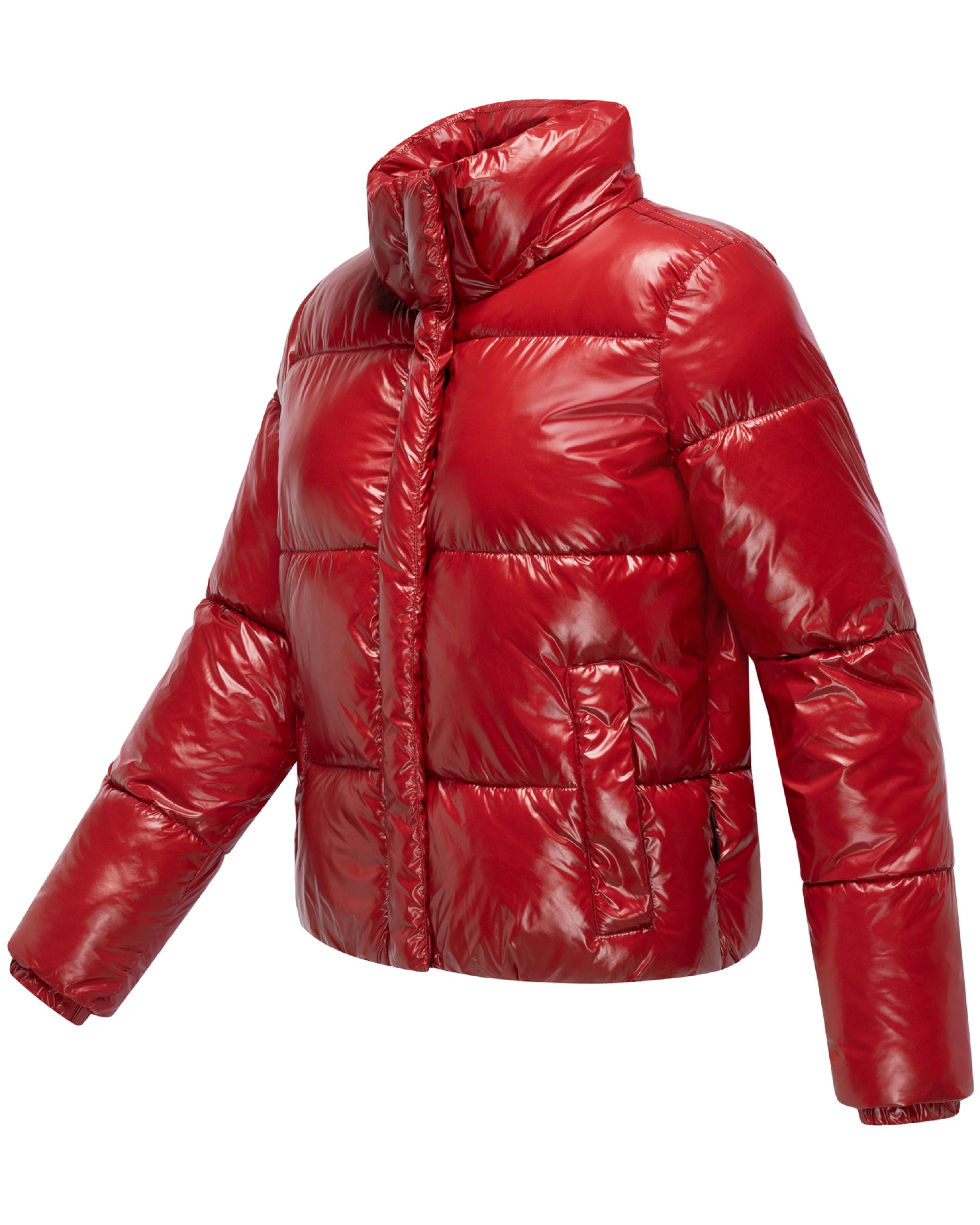 Winter Steppjacke mit abnehmbarer Kapuze "Skyraa 16" Dark Red