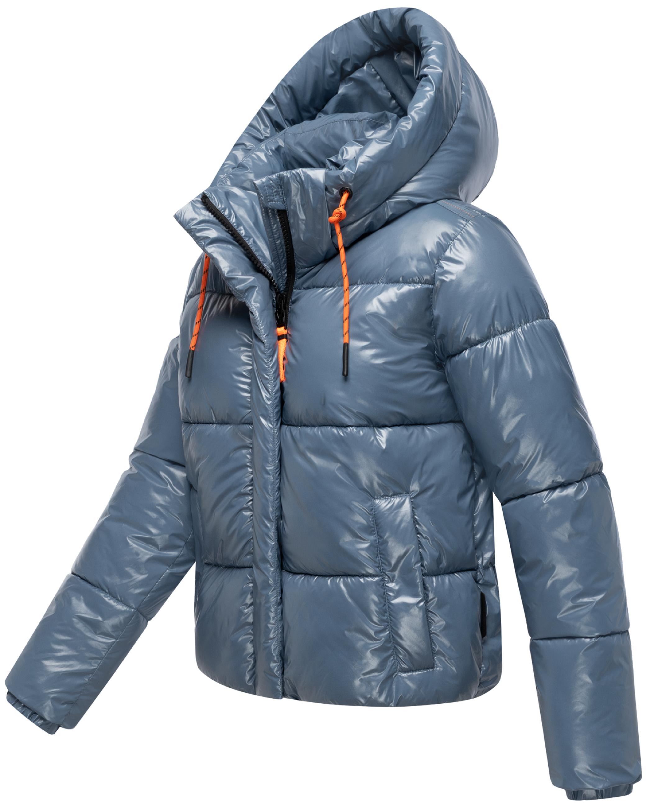 Winter Steppjacke mit abnehmbarer Kapuze "Skyraa 16" Dusty Blue