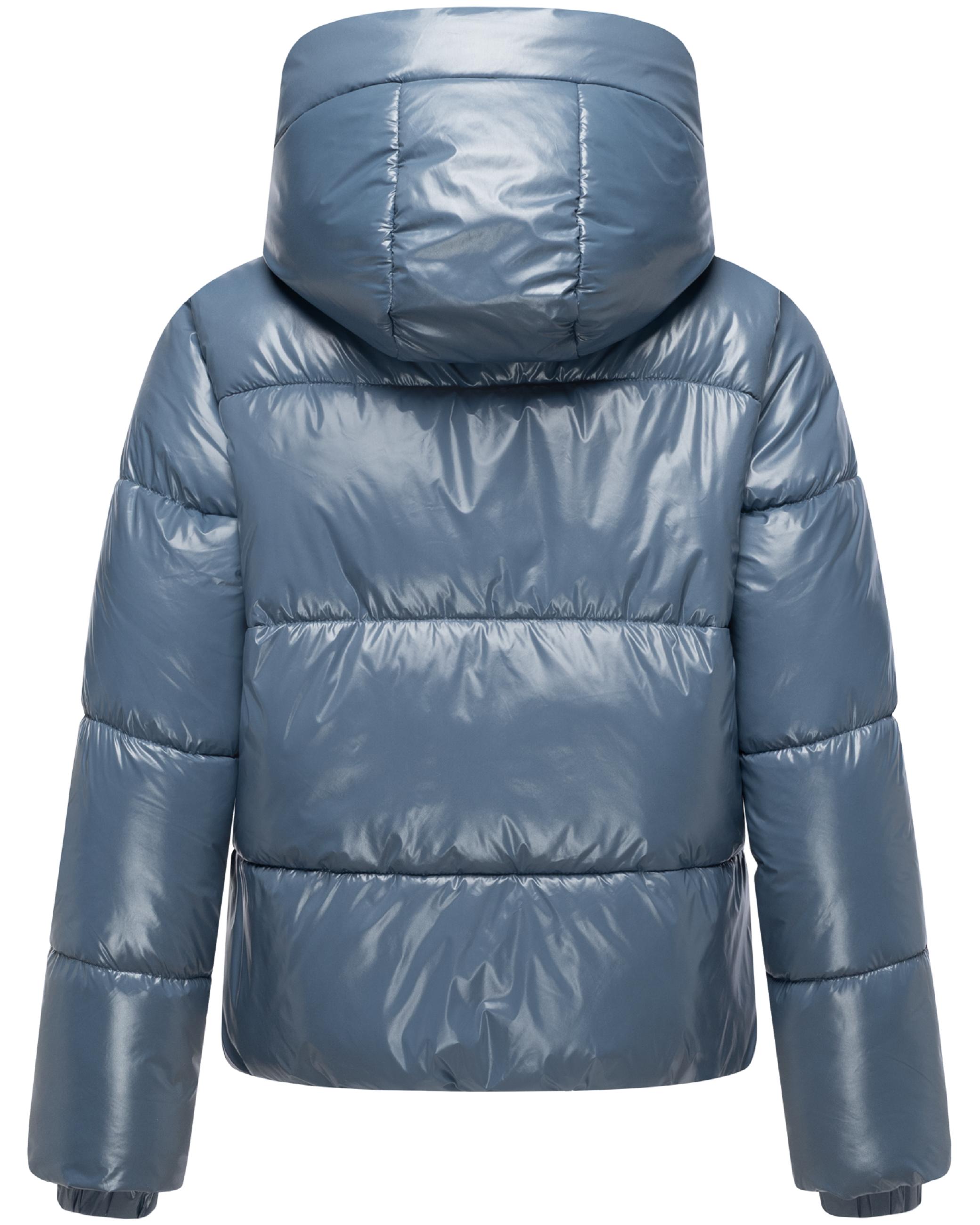 Winter Steppjacke mit abnehmbarer Kapuze "Skyraa 16" Dusty Blue