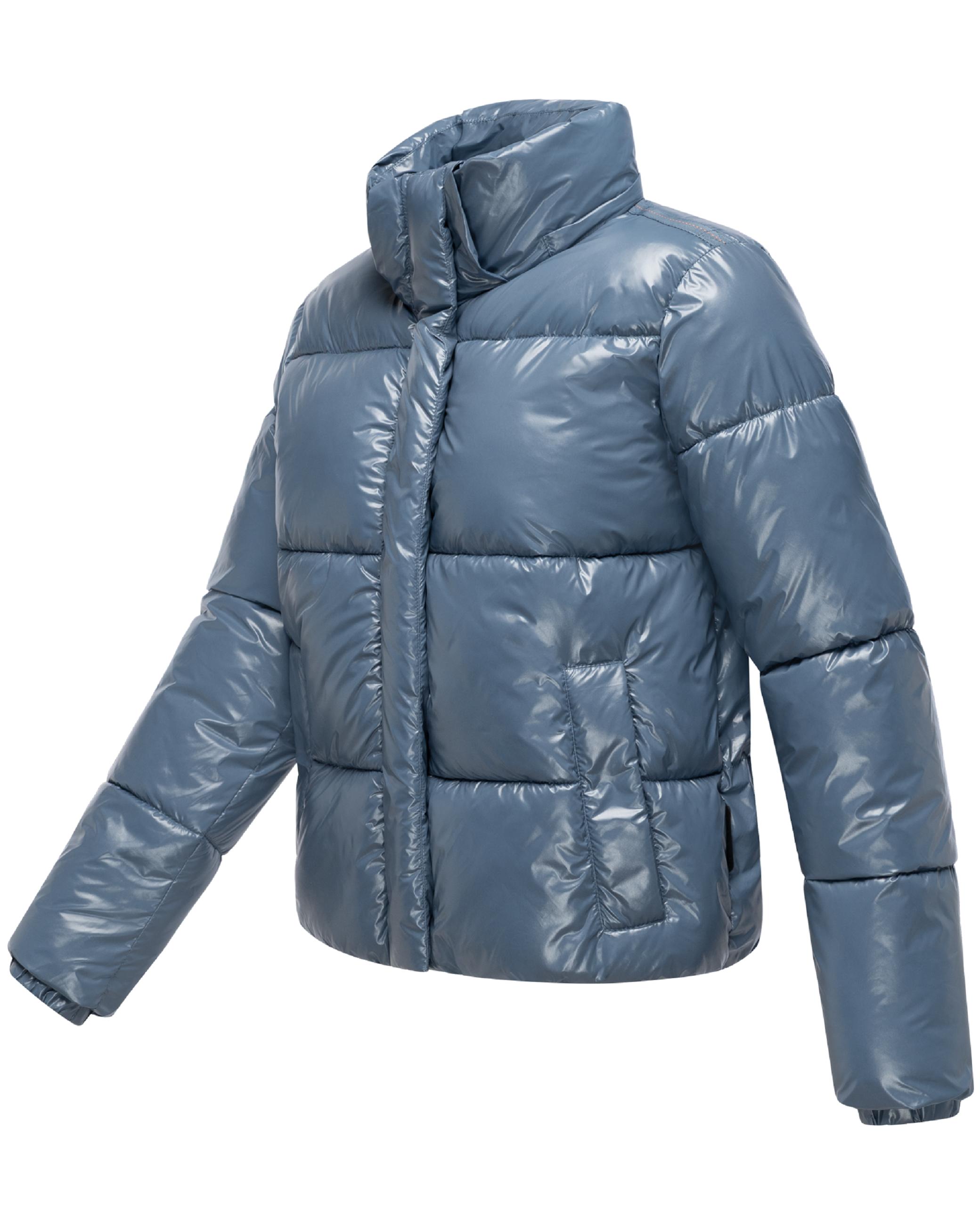 Winter Steppjacke mit abnehmbarer Kapuze "Skyraa 16" Dusty Blue