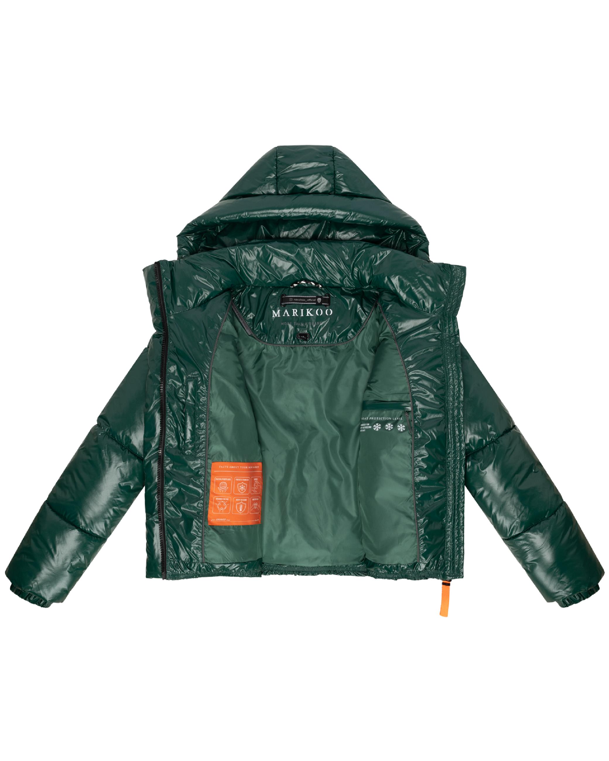 Winter Steppjacke mit abnehmbarer Kapuze "Skyraa 16" Evergreen