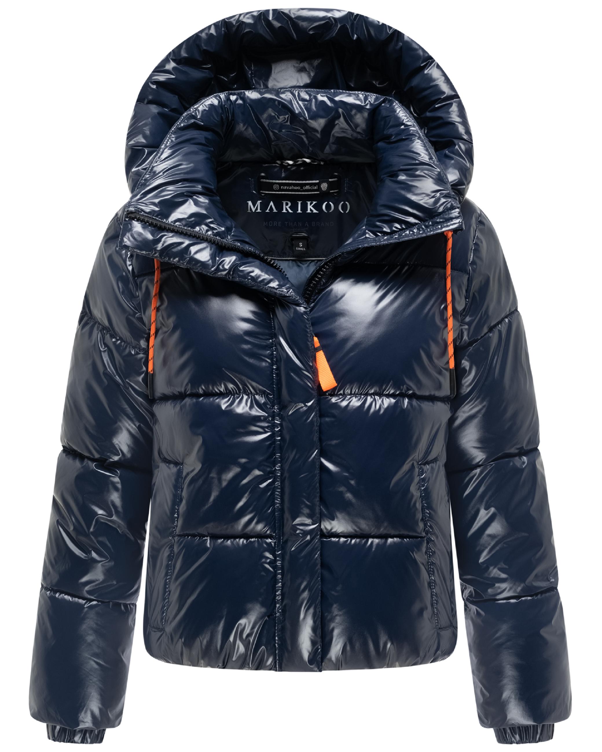 Winter Steppjacke mit abnehmbarer Kapuze "Skyraa 16" Night Sky Blue