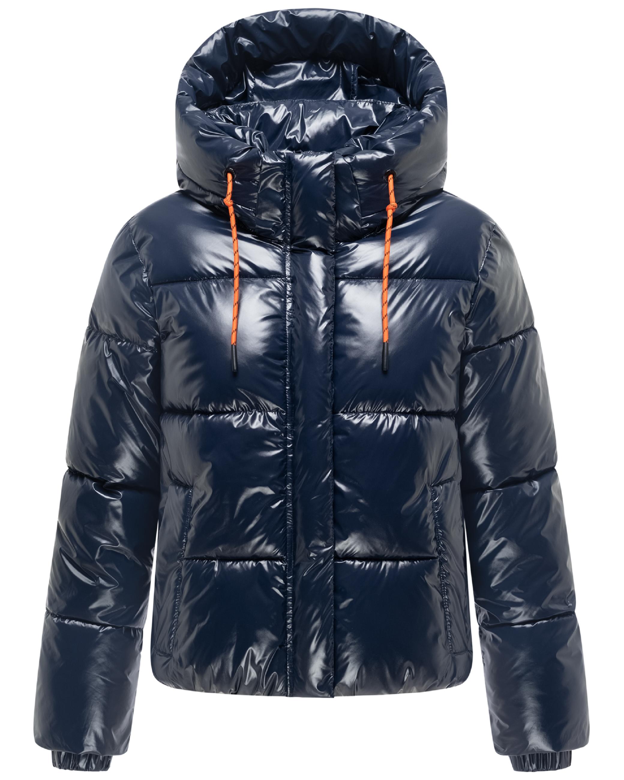 Winter Steppjacke mit abnehmbarer Kapuze "Skyraa 16" Night Sky Blue