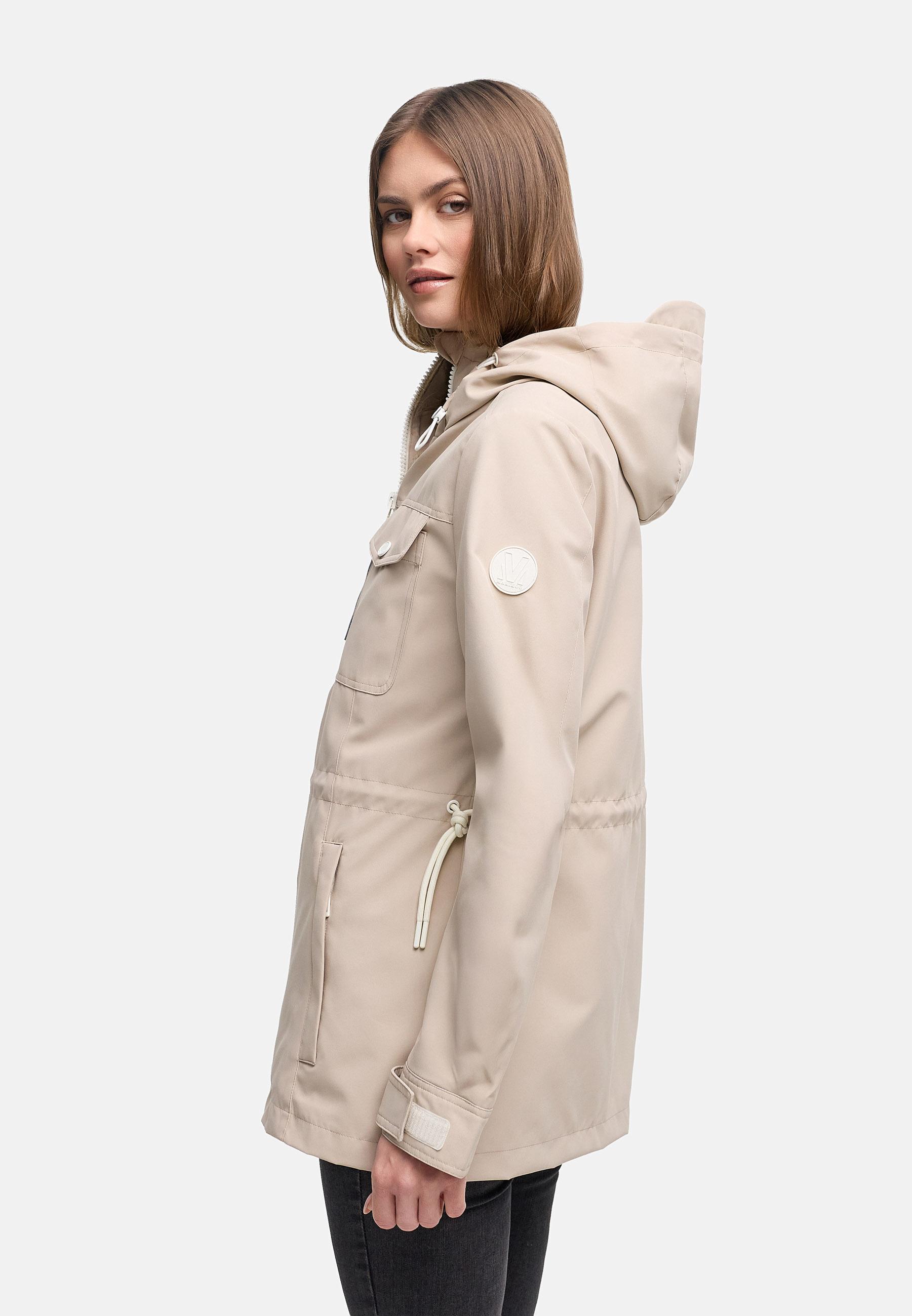 wasserdichter Parka mit Taillenzugband "Sohaa 16" Light Taupe