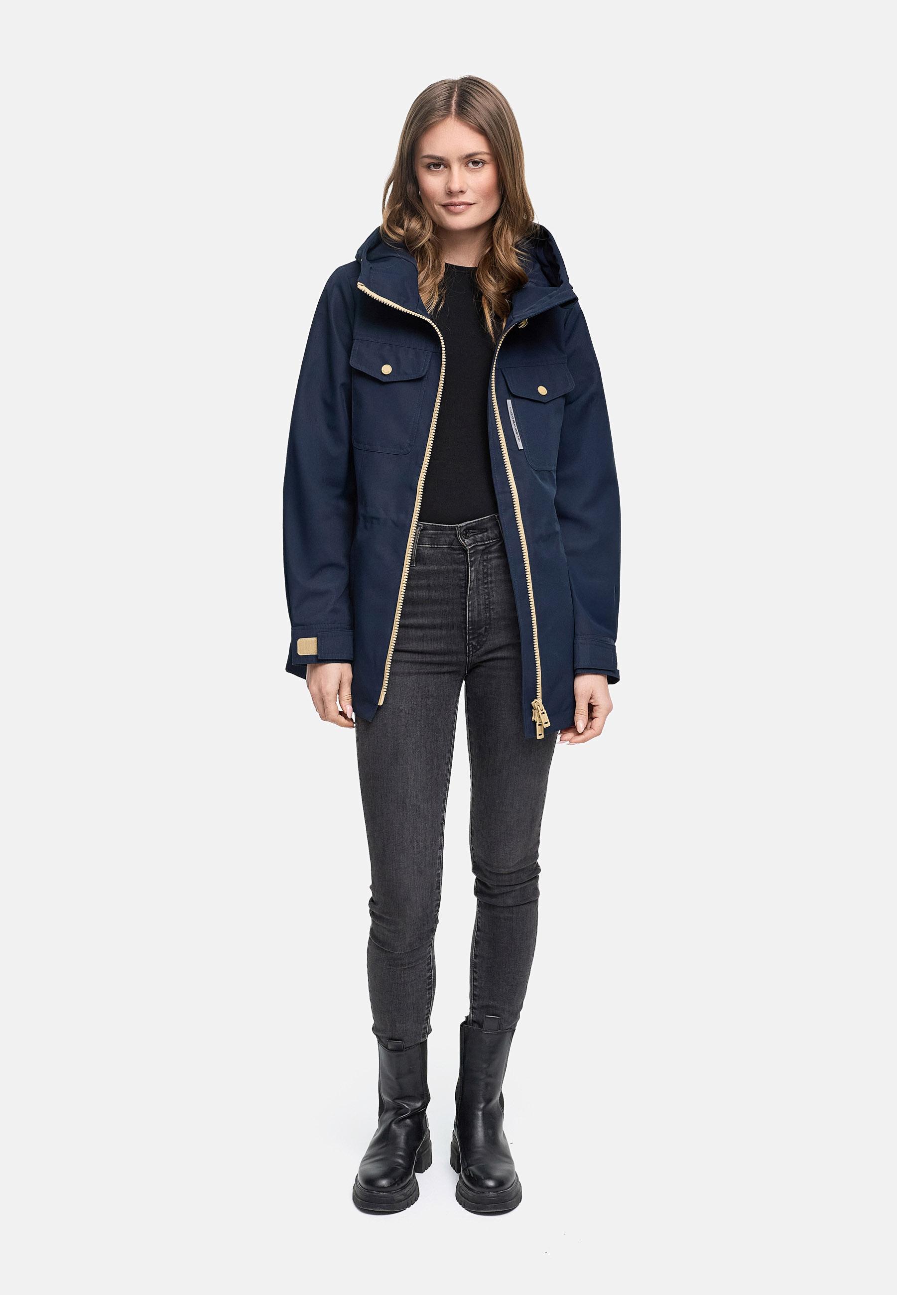 wasserdichter Parka mit Taillenzugband "Sohaa 16" Navy