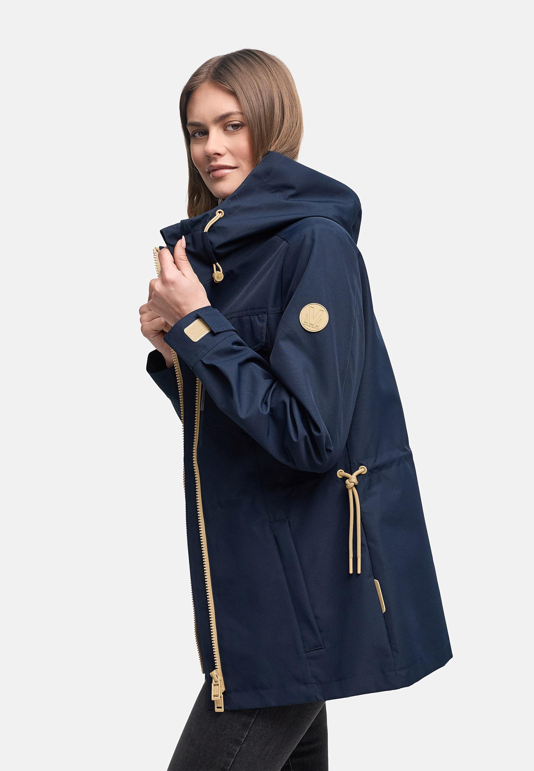 wasserdichter Parka mit Taillenzugband "Sohaa 16" Navy