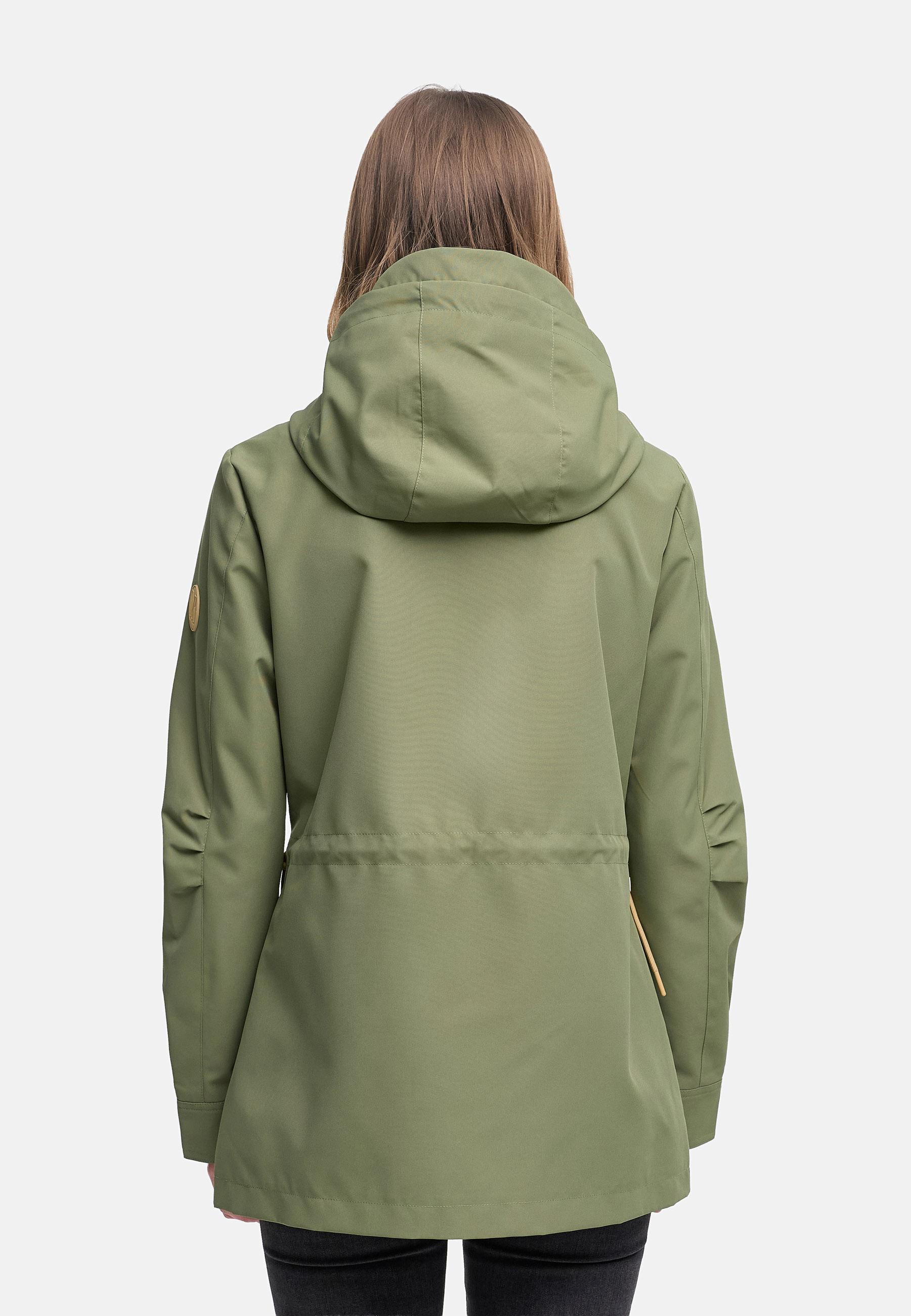 wasserdichter Parka mit Taillenzugband "Sohaa 16" Olive Leaf