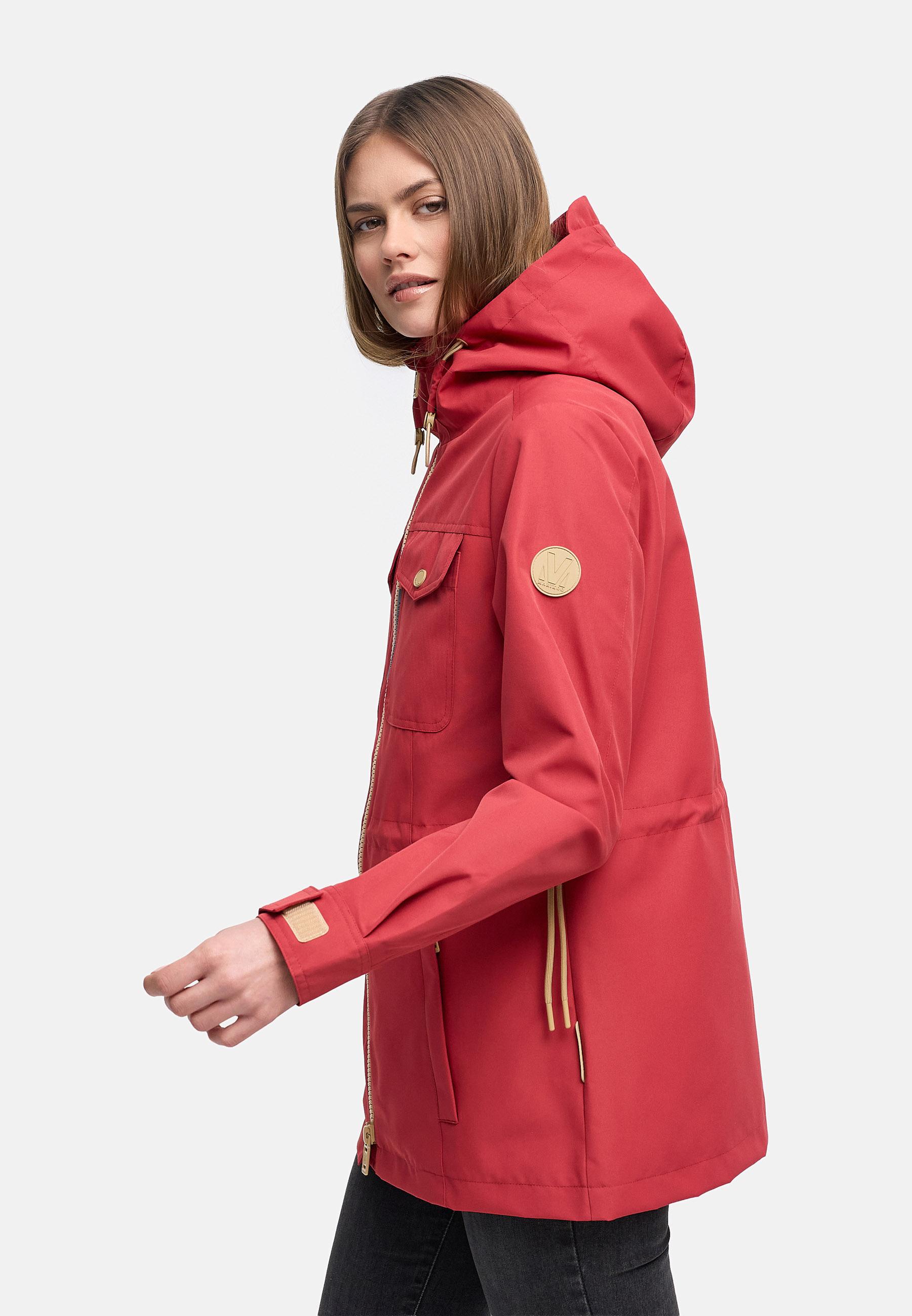 wasserdichter Parka mit Taillenzugband "Sohaa 16" Velvet Red