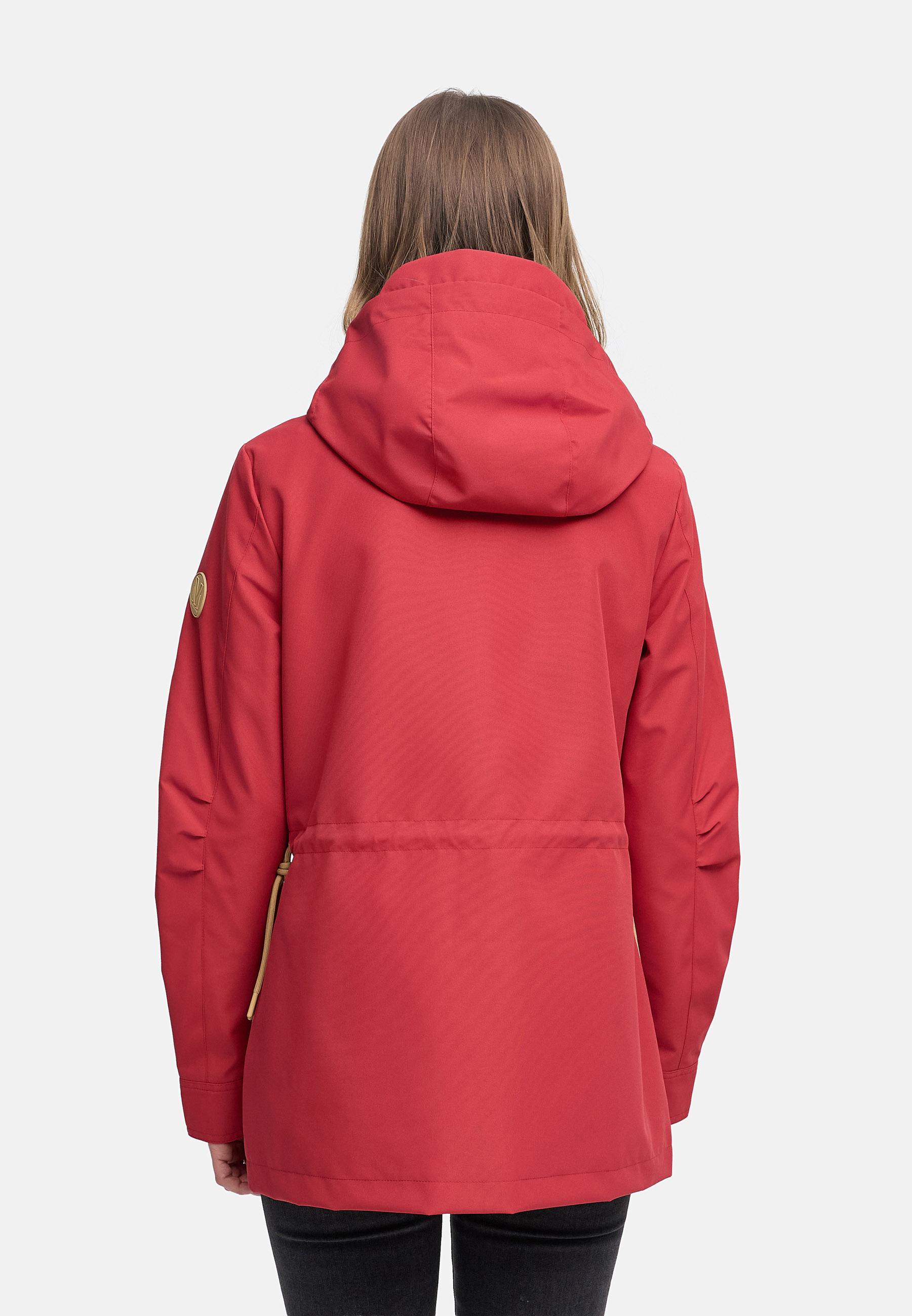 wasserdichter Parka mit Taillenzugband "Sohaa 16" Velvet Red