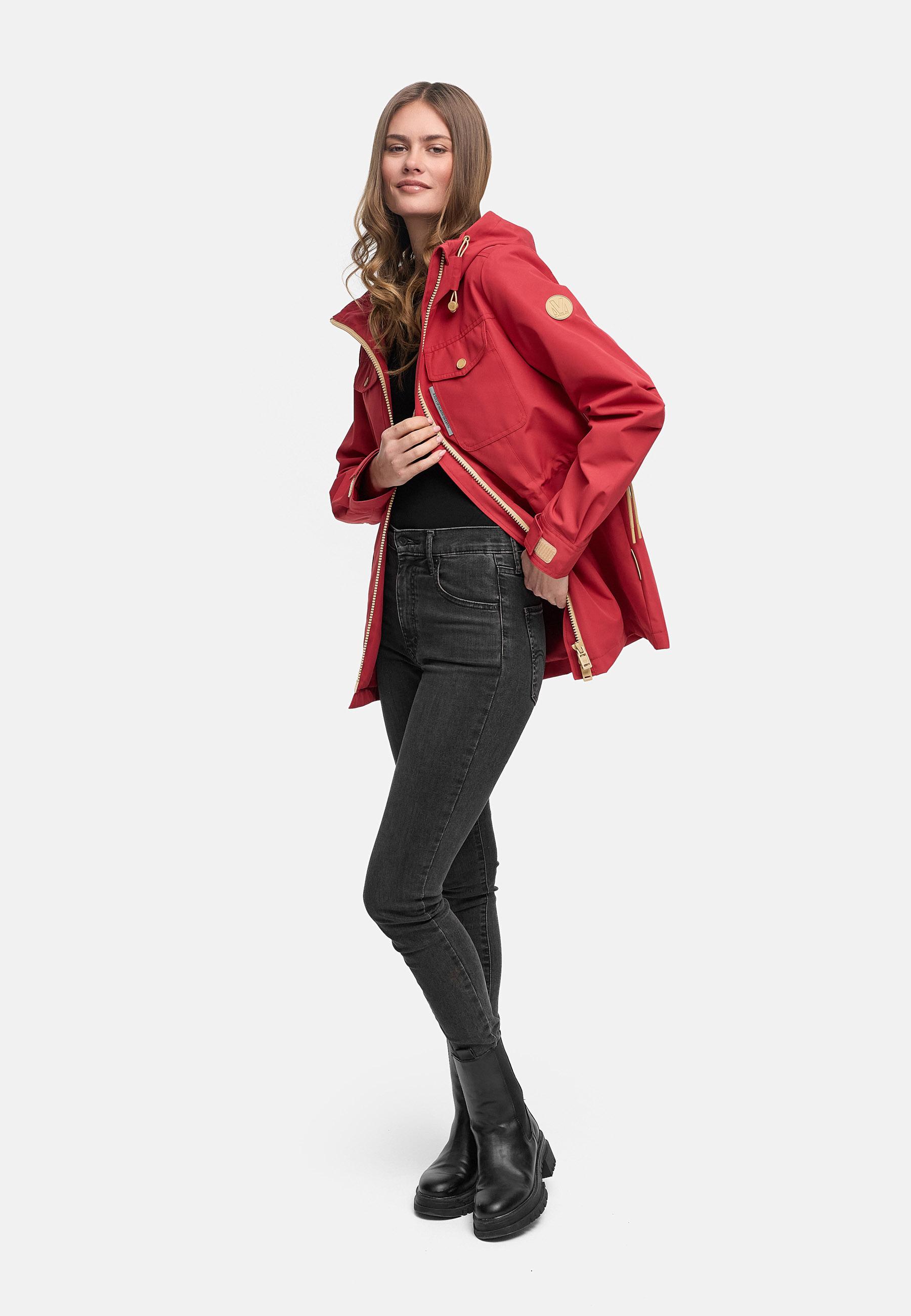 wasserdichter Parka mit Taillenzugband "Sohaa 16" Velvet Red