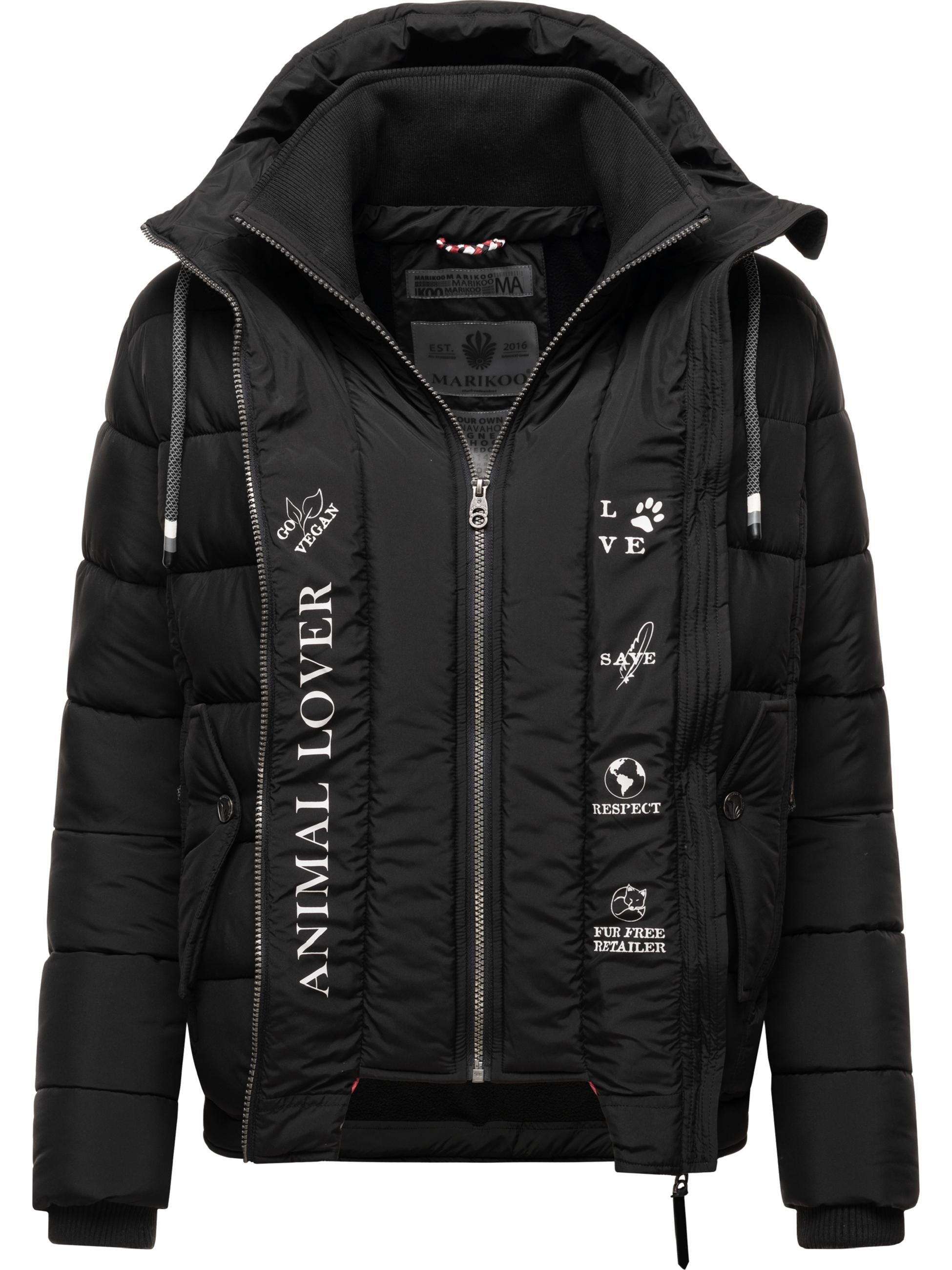 Winter Steppjacke mit Kapuze "Taisaa Prc" Black