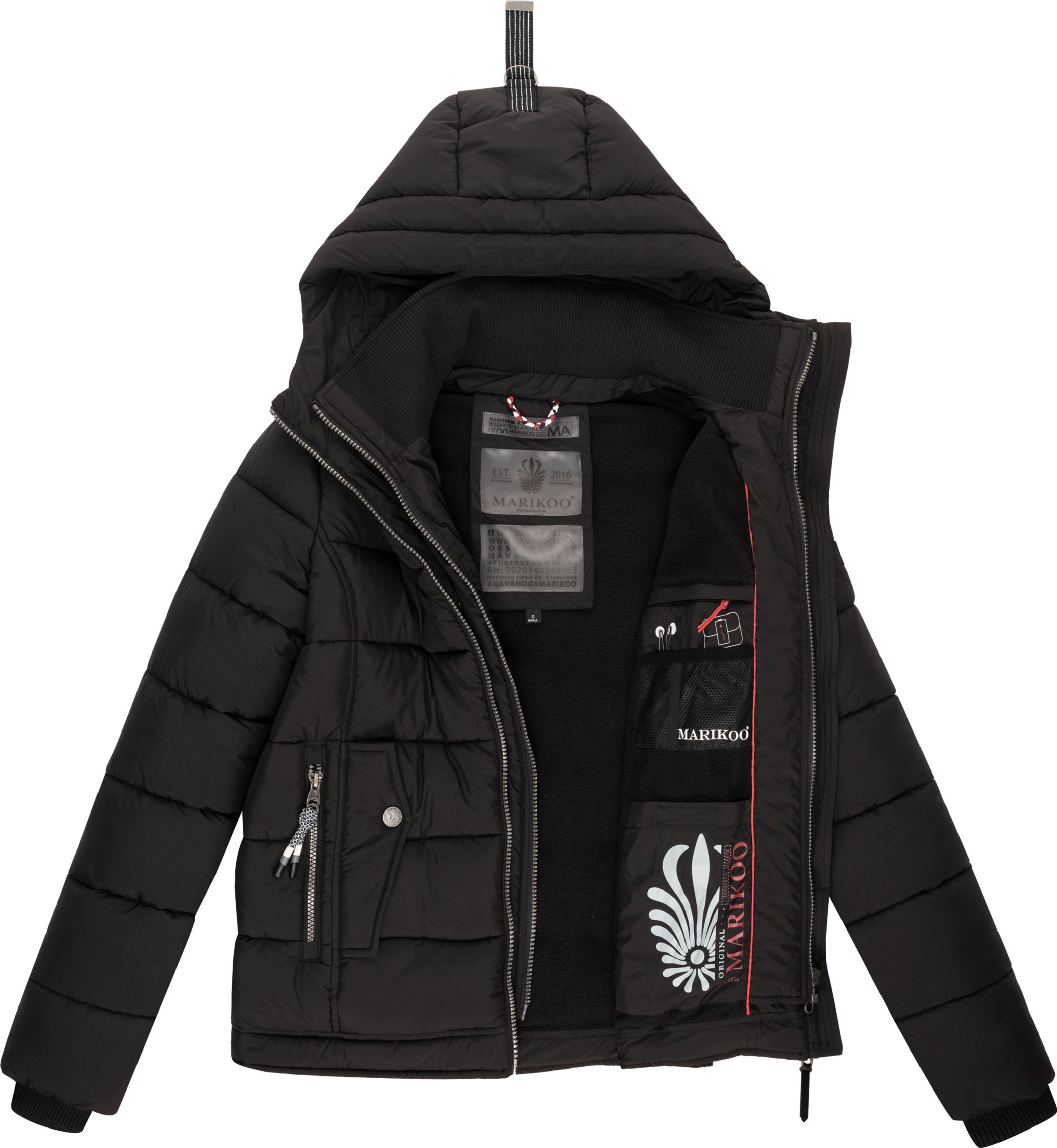 Winter Steppjacke mit Kapuze "Taisaa Prc" Black