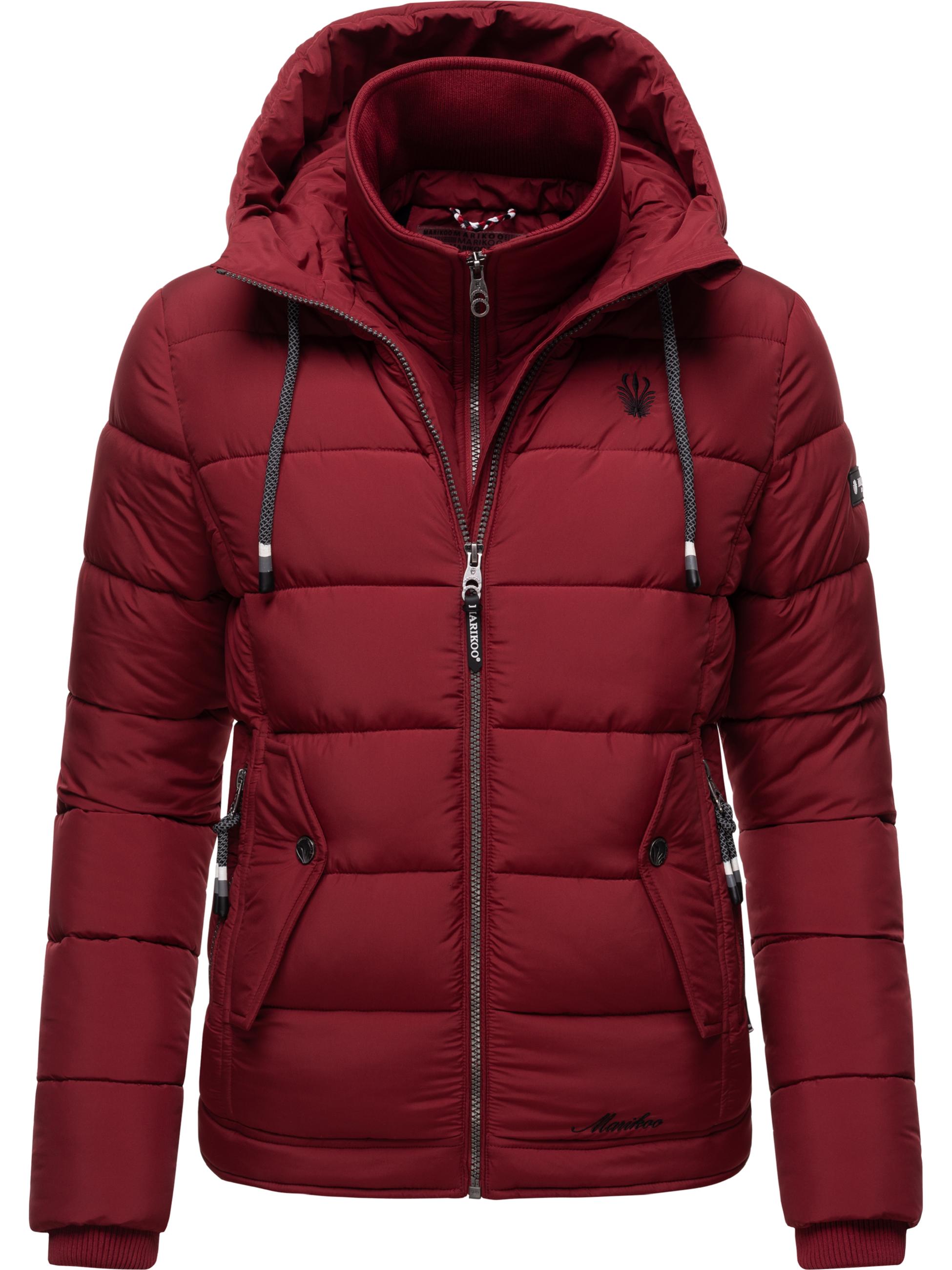 Winter Steppjacke mit Kapuze "Taisaa Prc" Blood Red