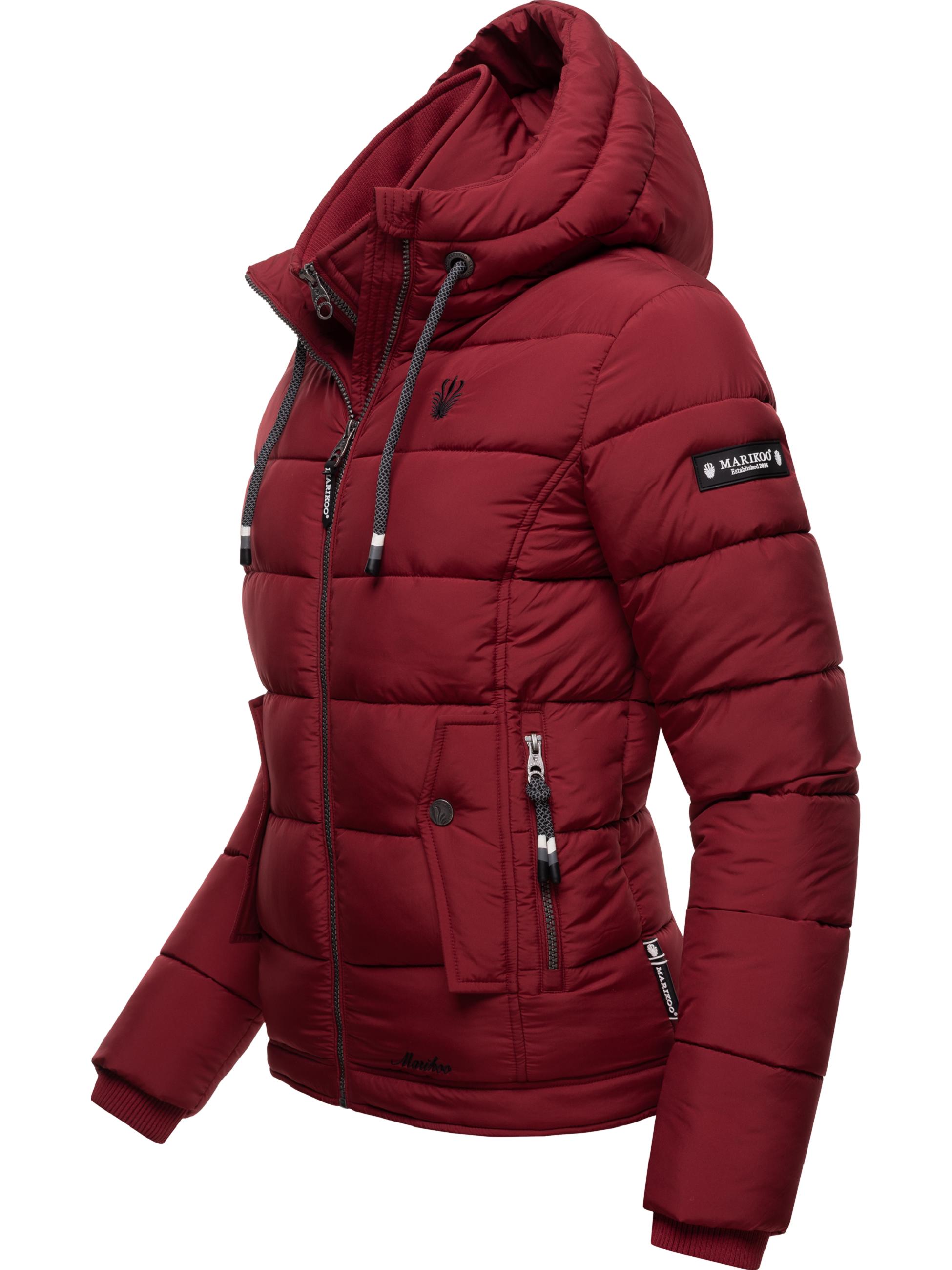 Winter Steppjacke mit Kapuze "Taisaa Prc" Blood Red