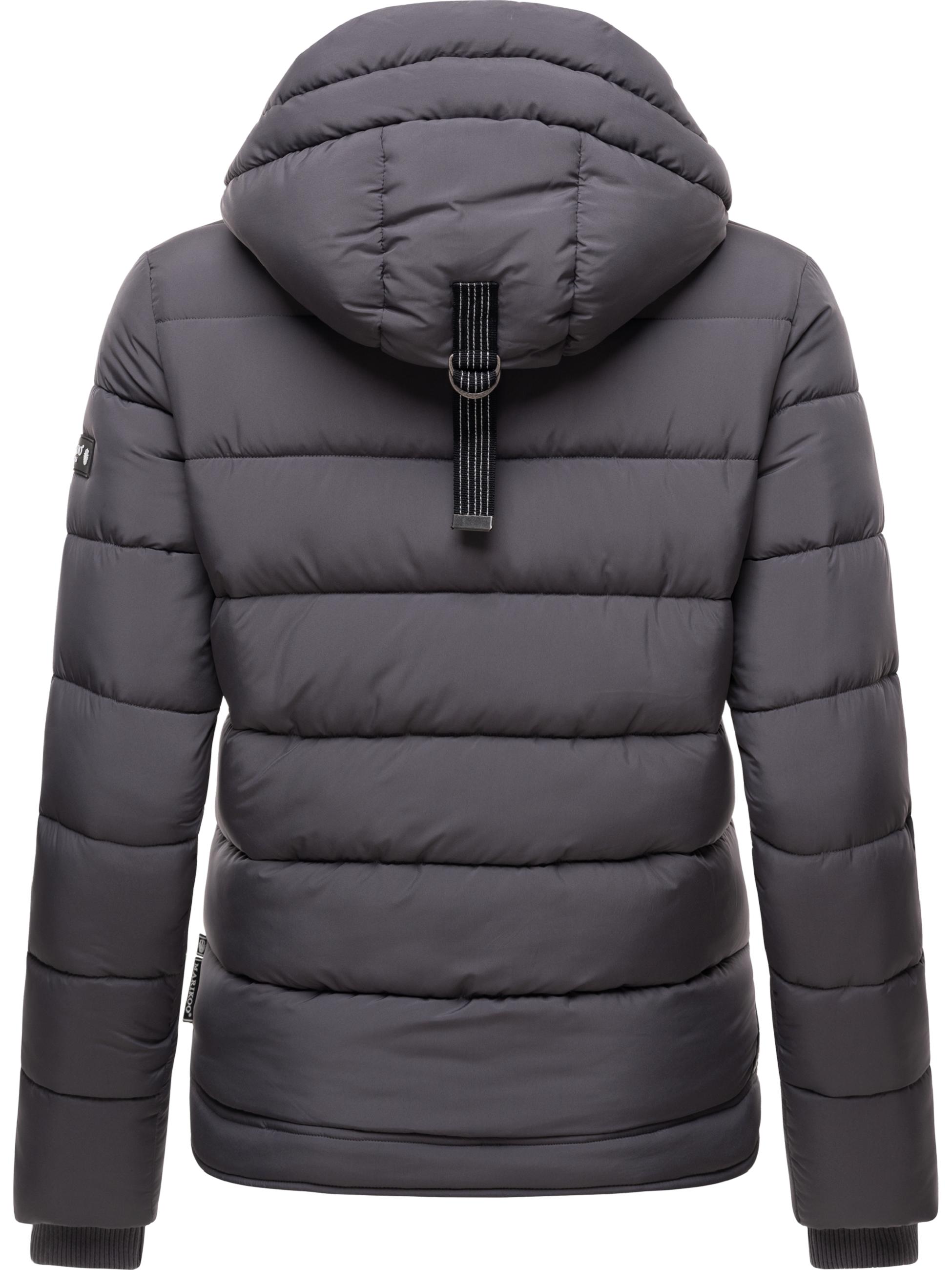 Winter Steppjacke mit Kapuze "Taisaa Prc" Dark Grey