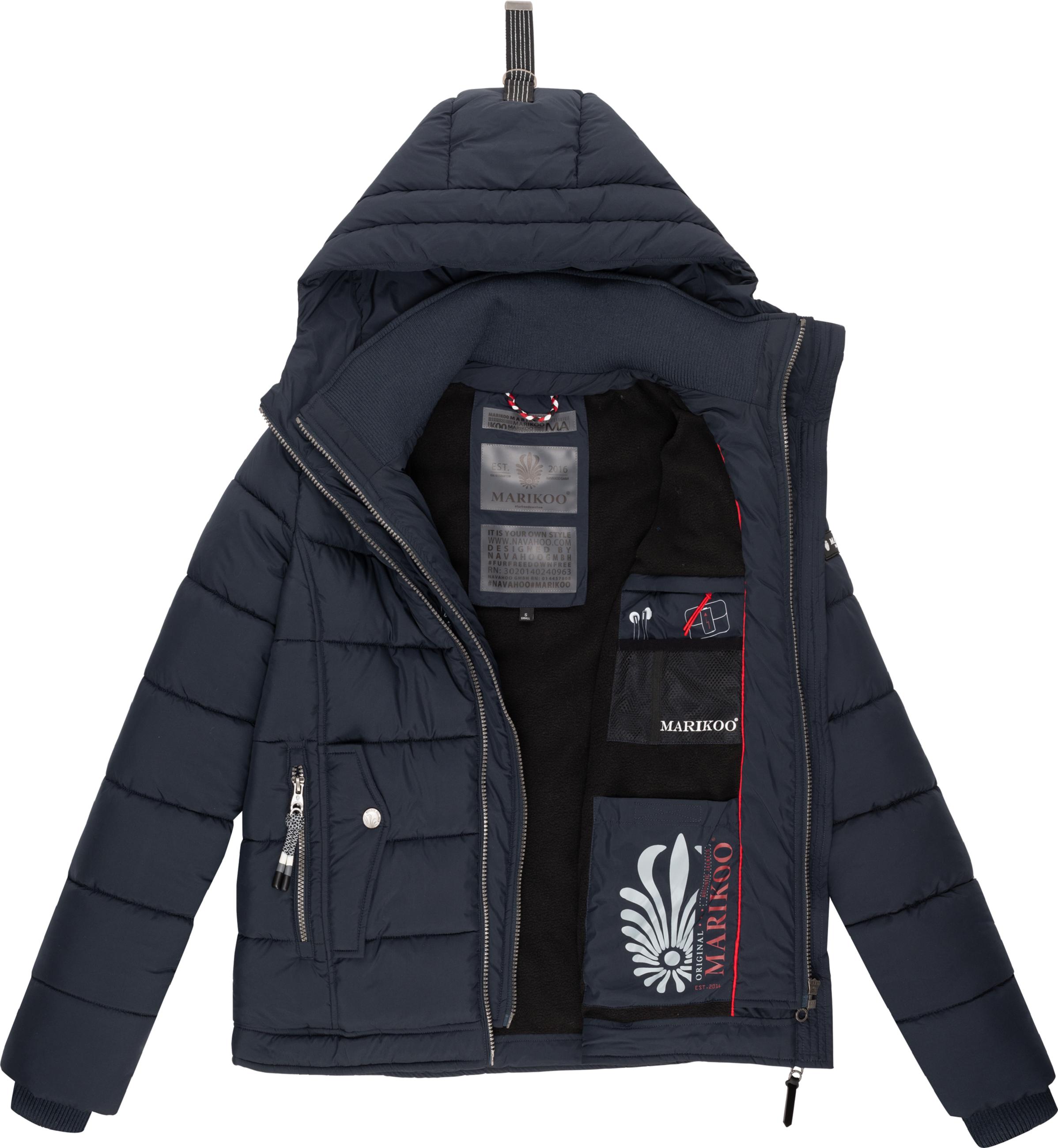 Winter Steppjacke mit Kapuze "Taisaa Prc" Navy