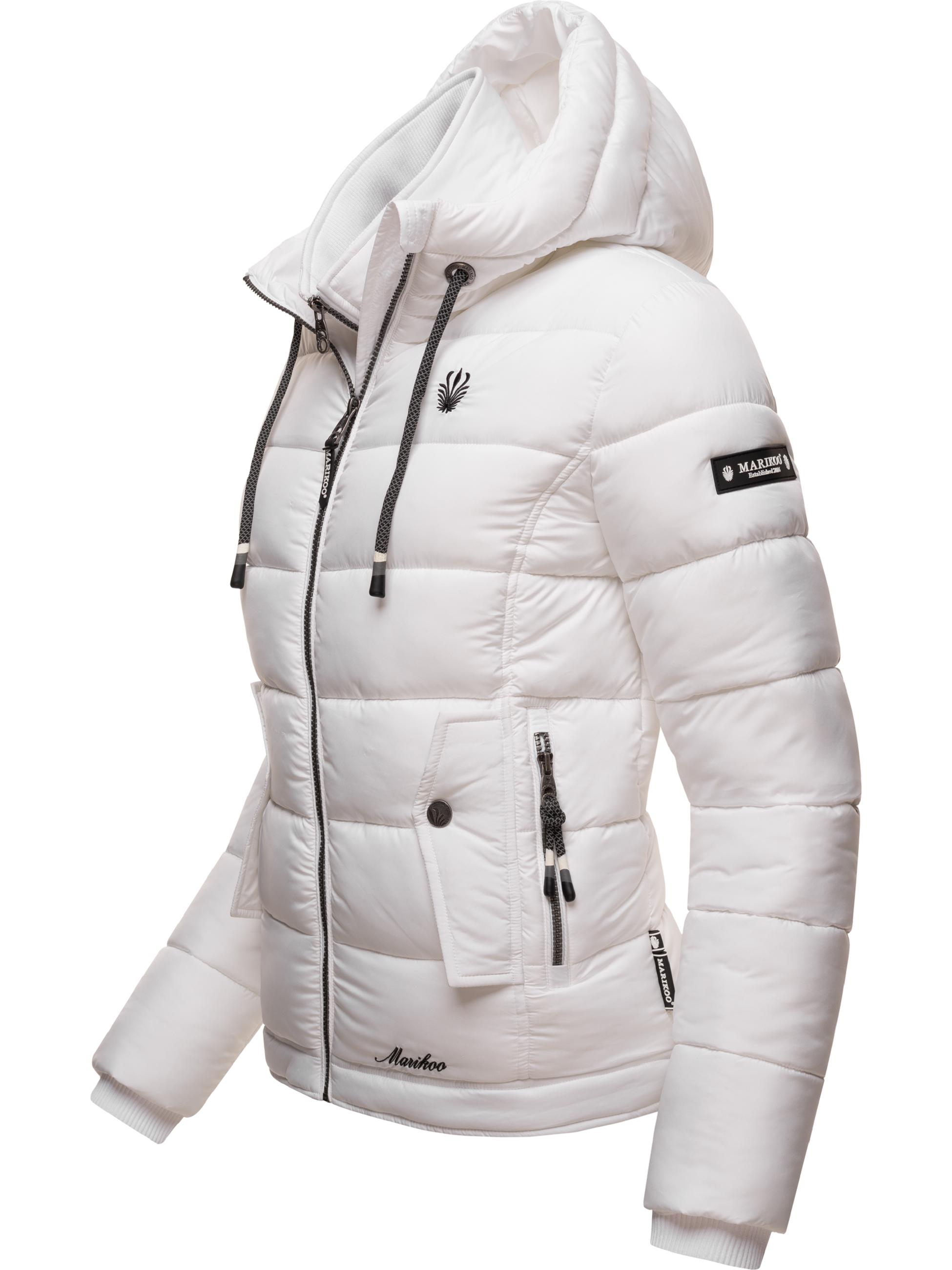 Winter Steppjacke mit Kapuze "Taisaa Prc" White