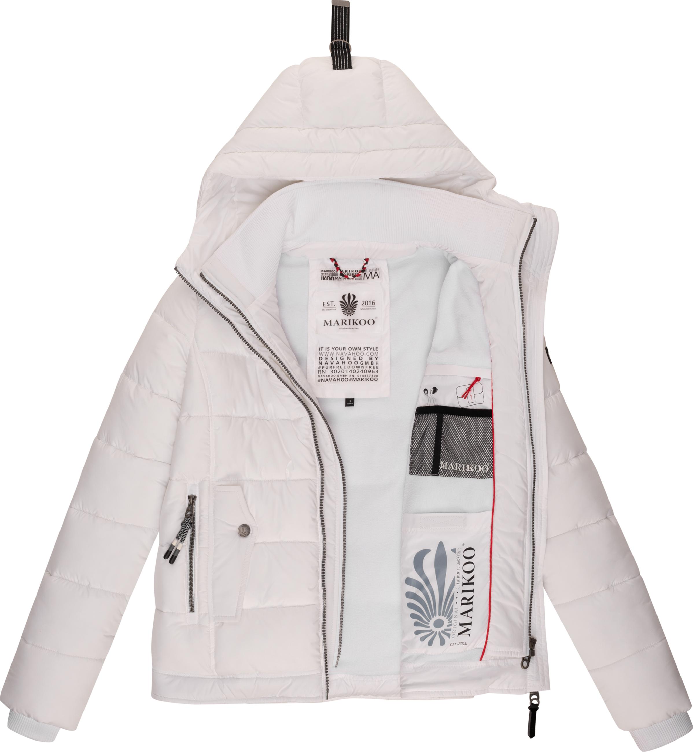 Winter Steppjacke mit Kapuze "Taisaa Prc" White