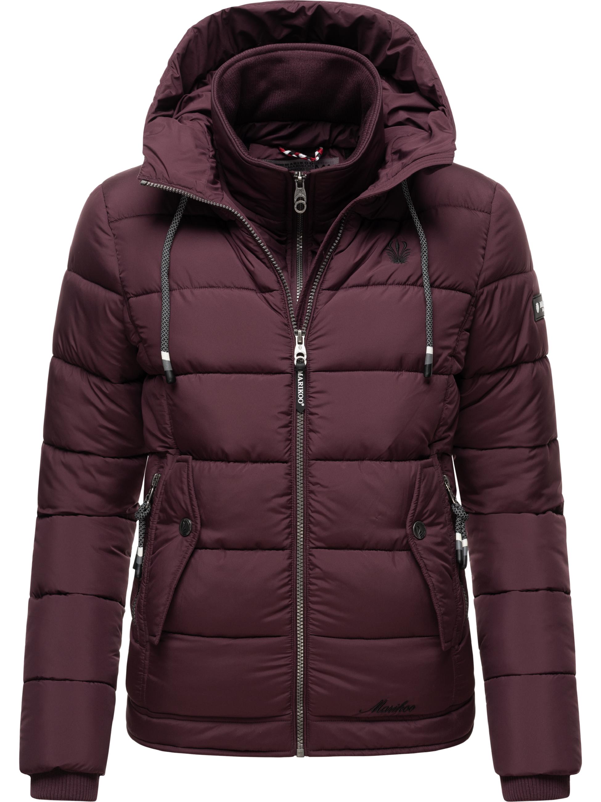 Winter Steppjacke mit Kapuze "Taisaa Prc" Wine