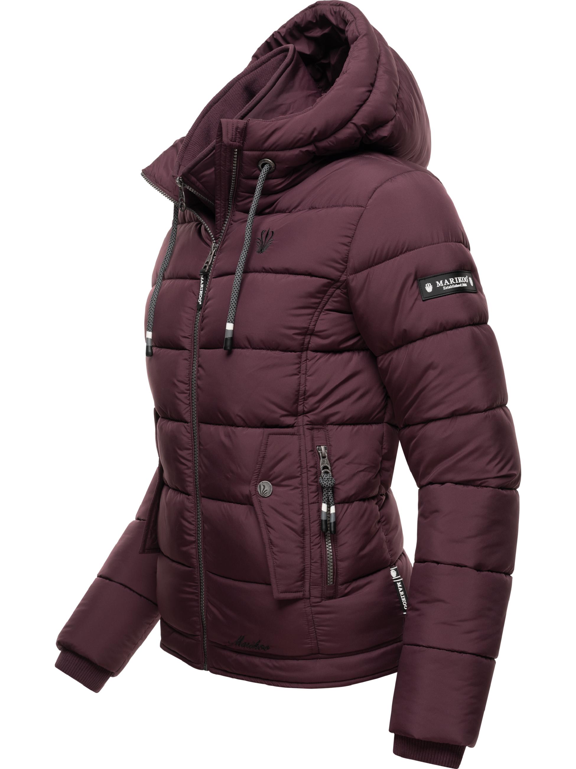 Winter Steppjacke mit Kapuze "Taisaa Prc" Wine