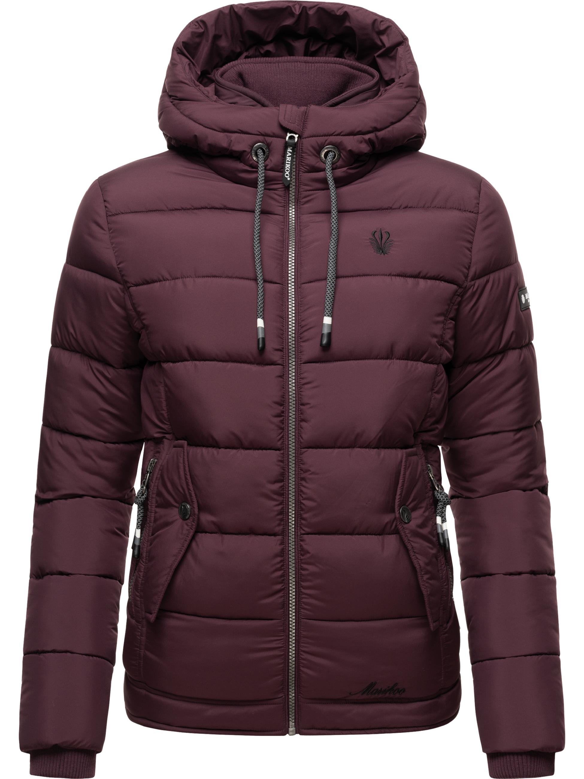 Winter Steppjacke mit Kapuze "Taisaa Prc" Wine