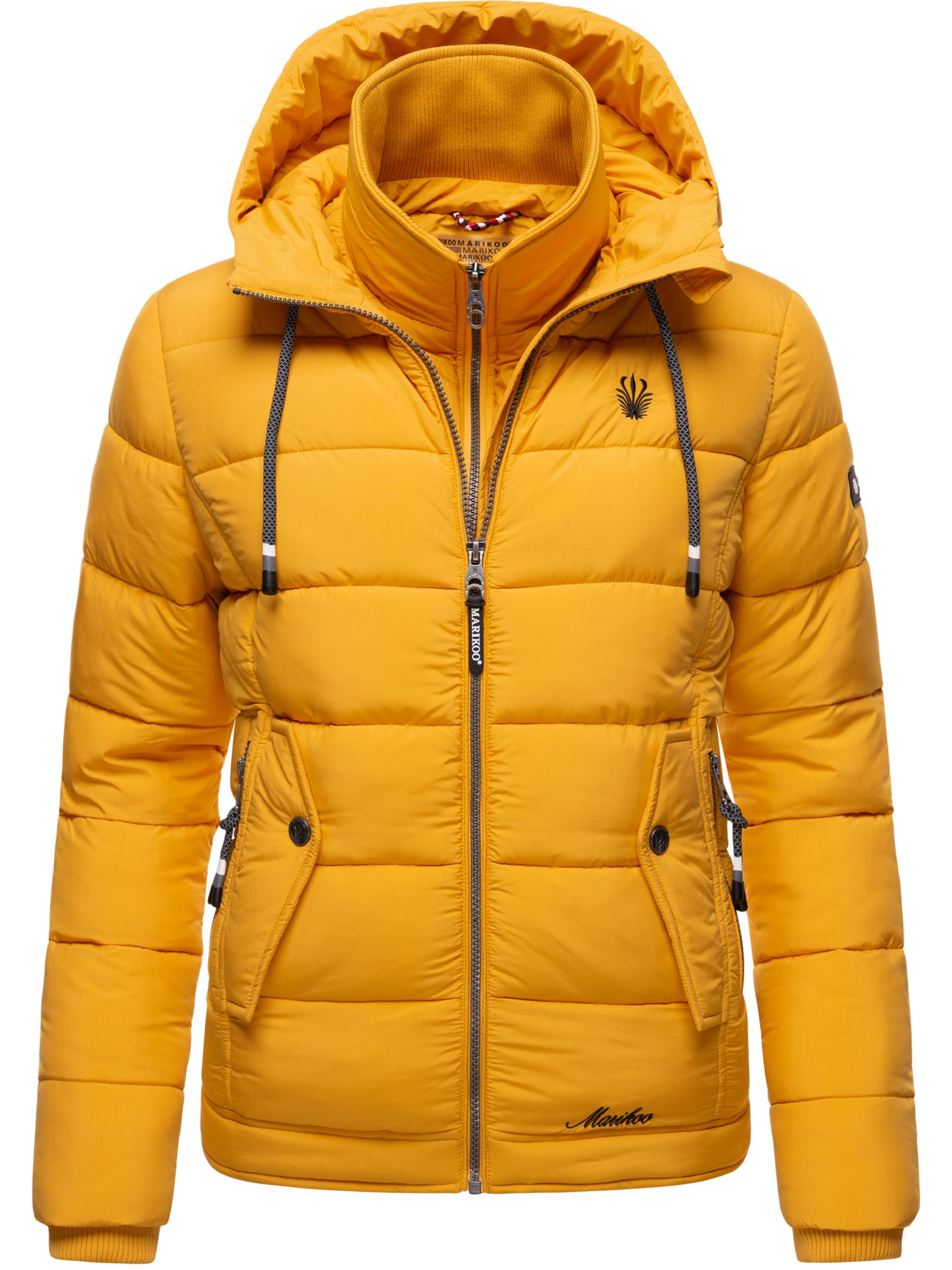 Winter Steppjacke mit Kapuze "Taisaa Prc" Yellow