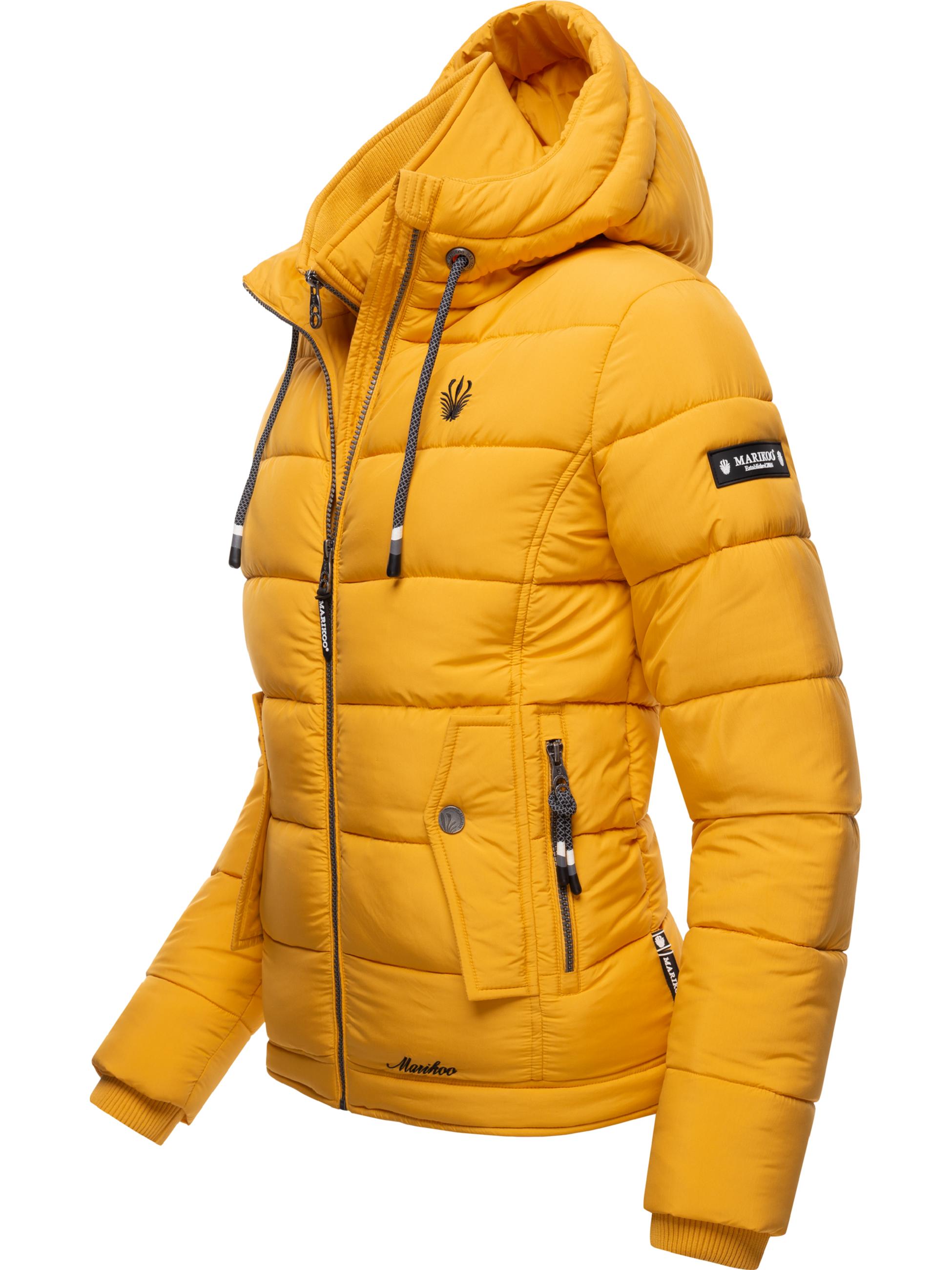 Winter Steppjacke mit Kapuze "Taisaa Prc" Yellow