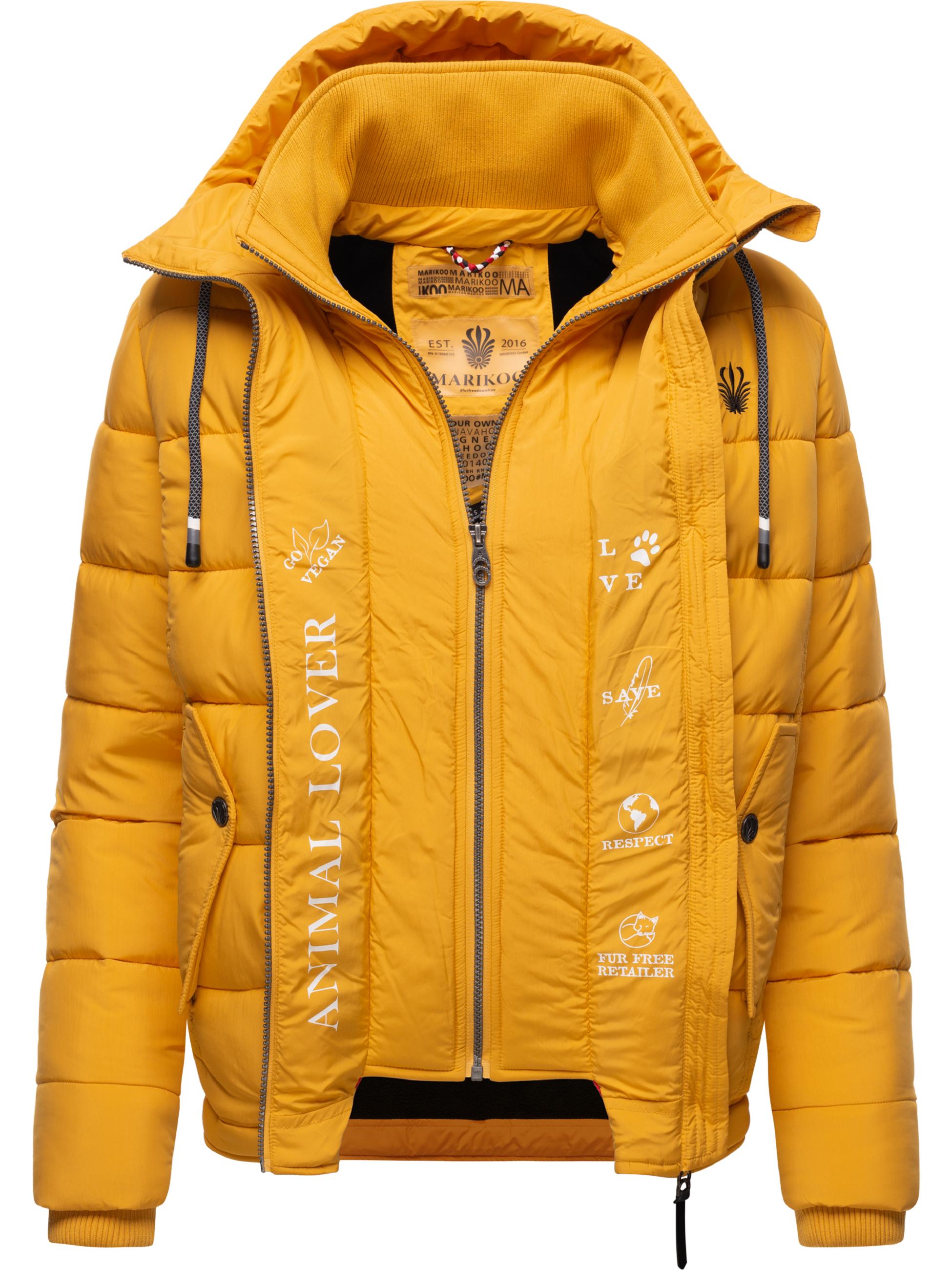 Winter Steppjacke mit Kapuze "Taisaa Prc" Yellow